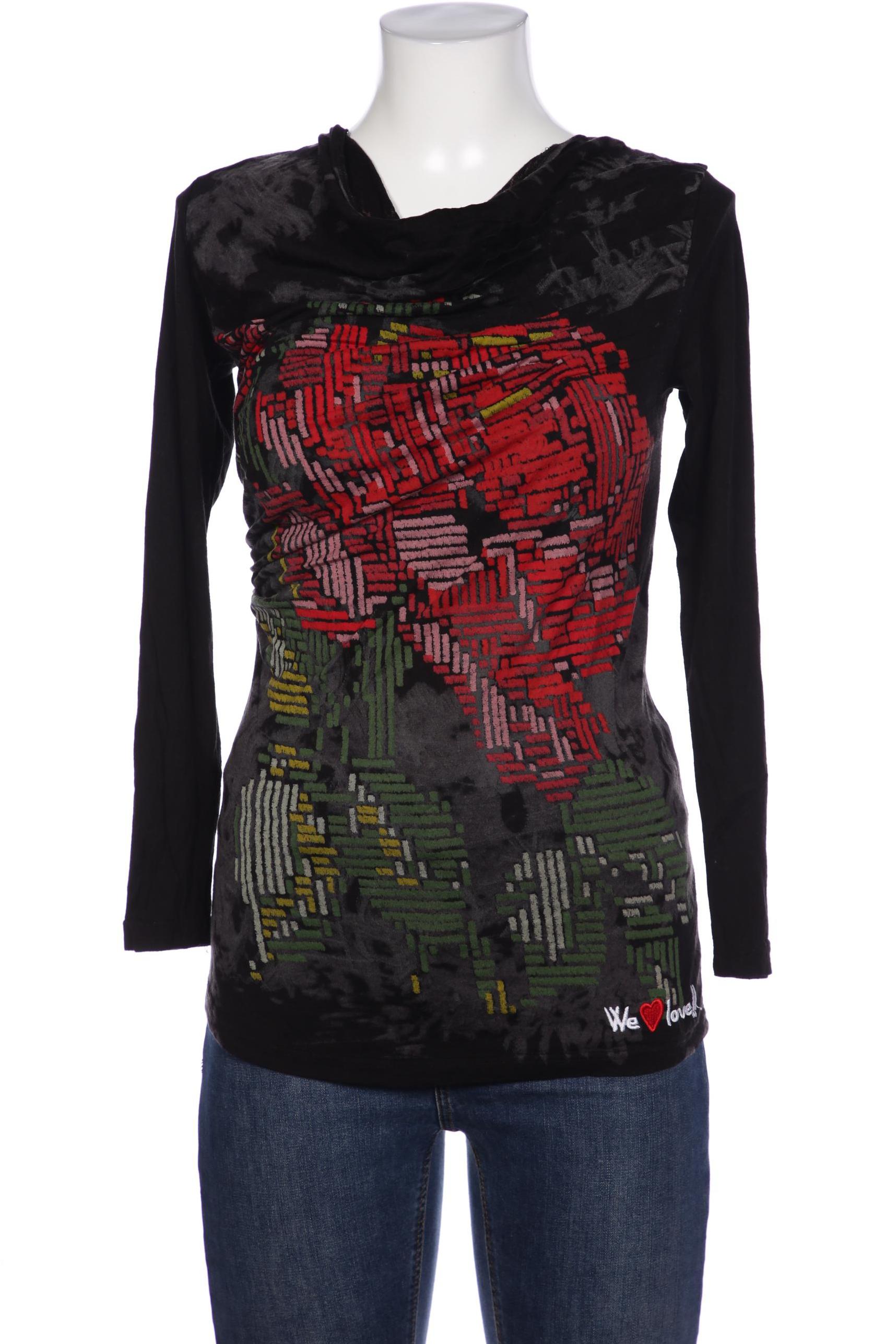 

Desigual Damen Langarmshirt, schwarz, Gr. 38