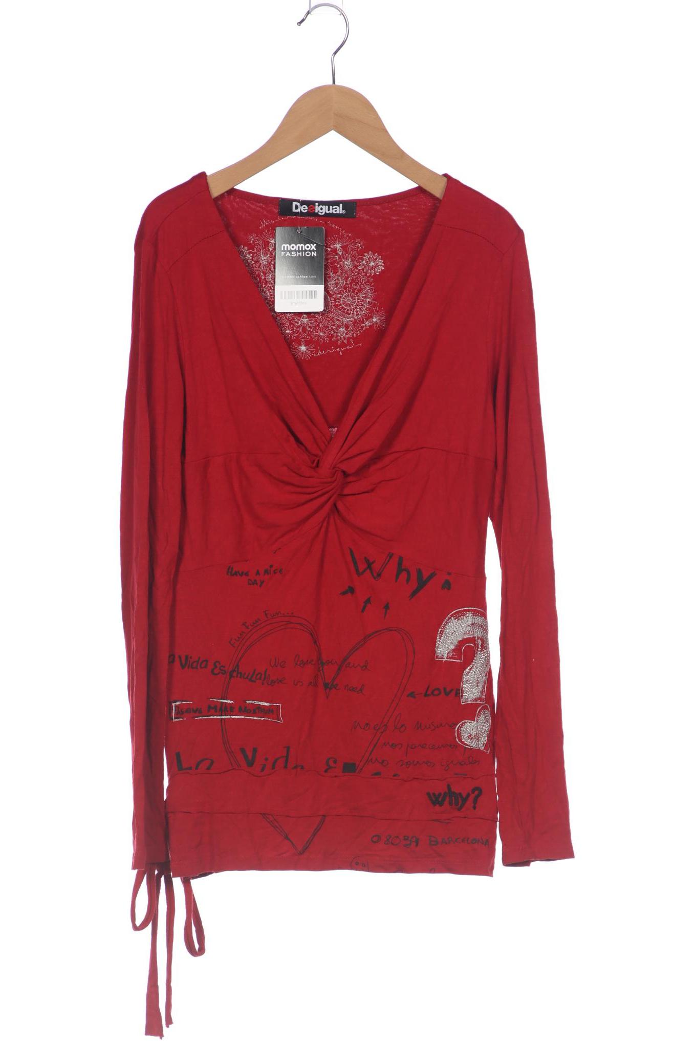 

Desigual Damen Langarmshirt, rot, Gr. 38