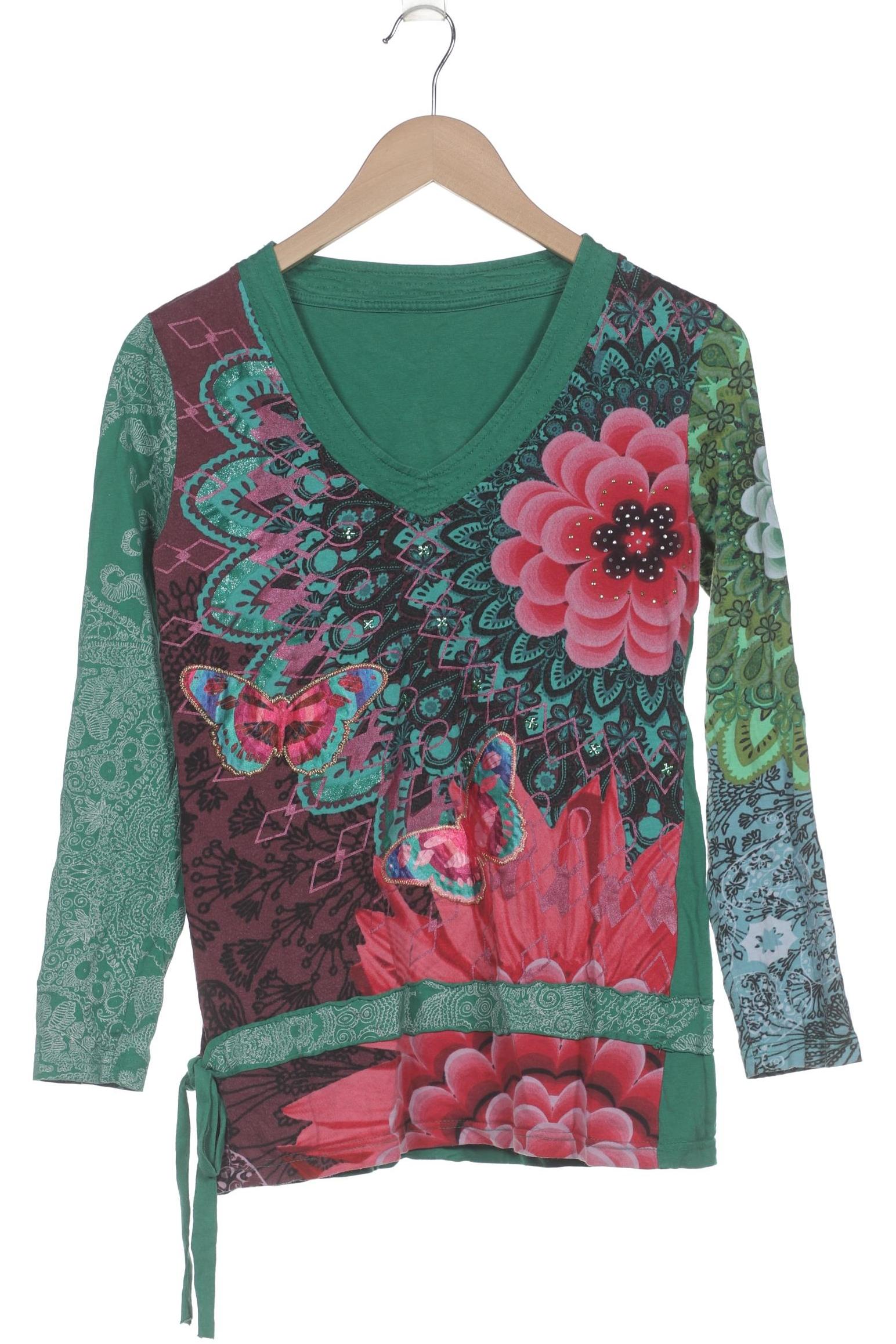 

Desigual Damen Langarmshirt, grün, Gr. 38