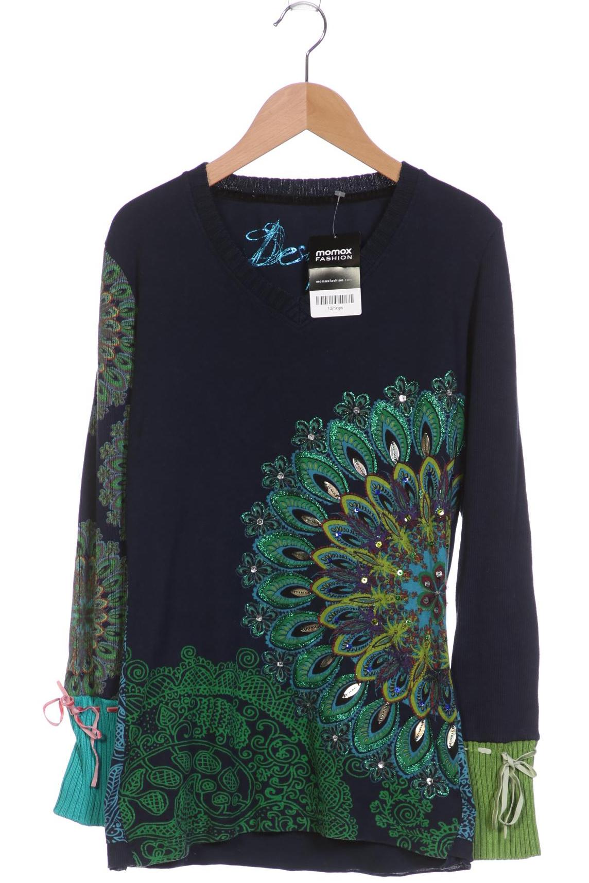 

Desigual Damen Langarmshirt, marineblau, Gr. 38