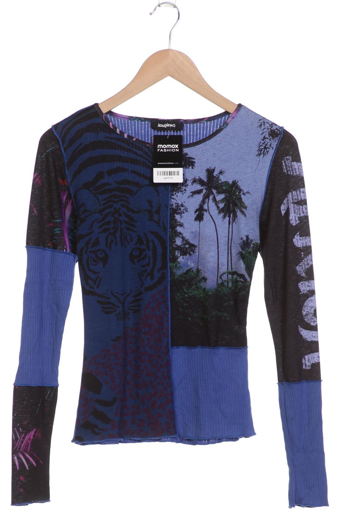 

Desigual Damen Langarmshirt, blau, Gr. 36