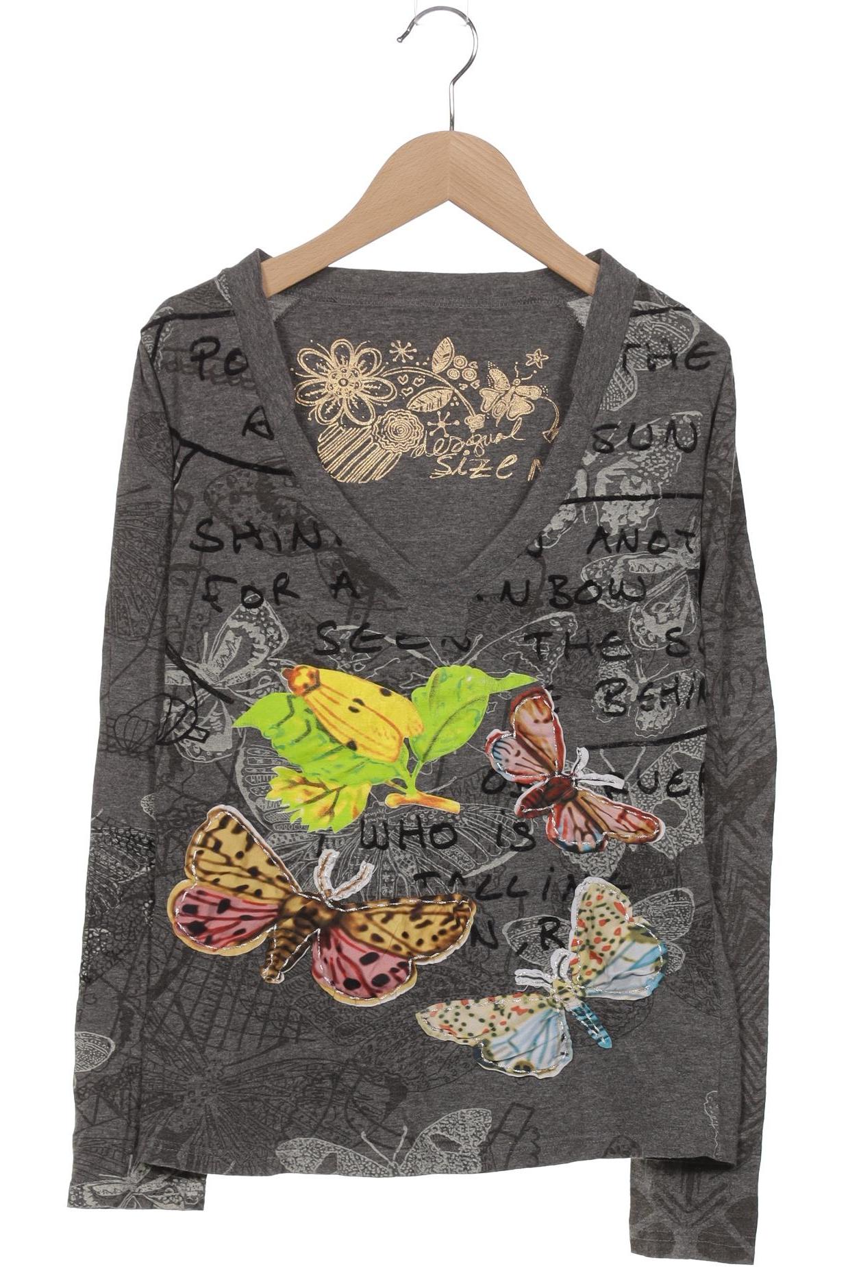 

Desigual Damen Langarmshirt, grau, Gr. 38