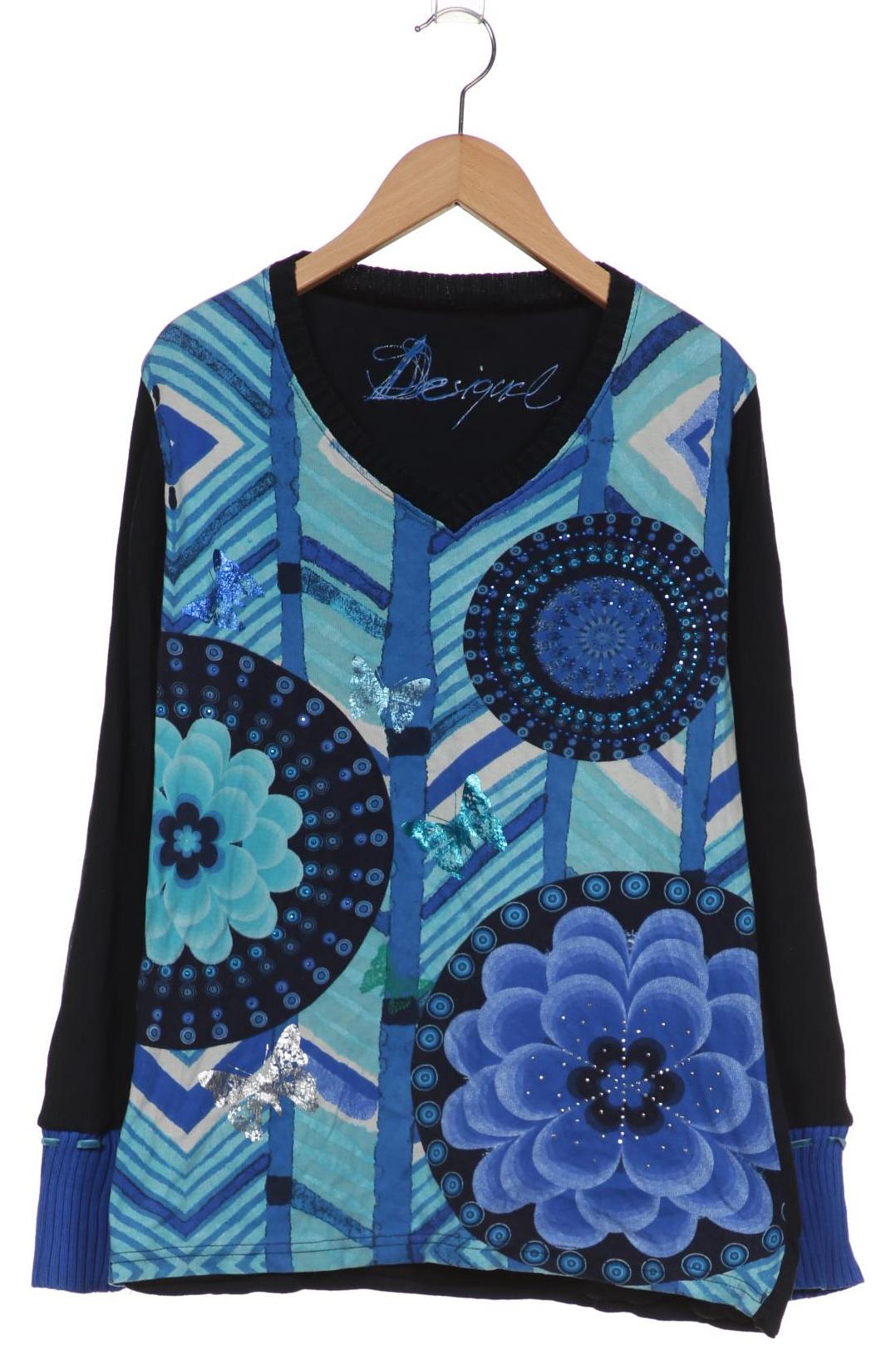 

Desigual Damen Langarmshirt, marineblau, Gr. 44