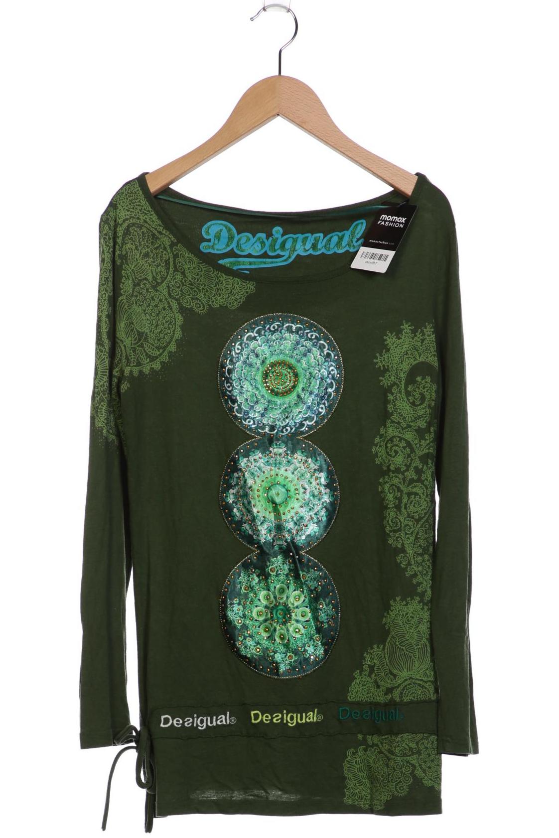 

Desigual Damen Langarmshirt, grün, Gr. 38