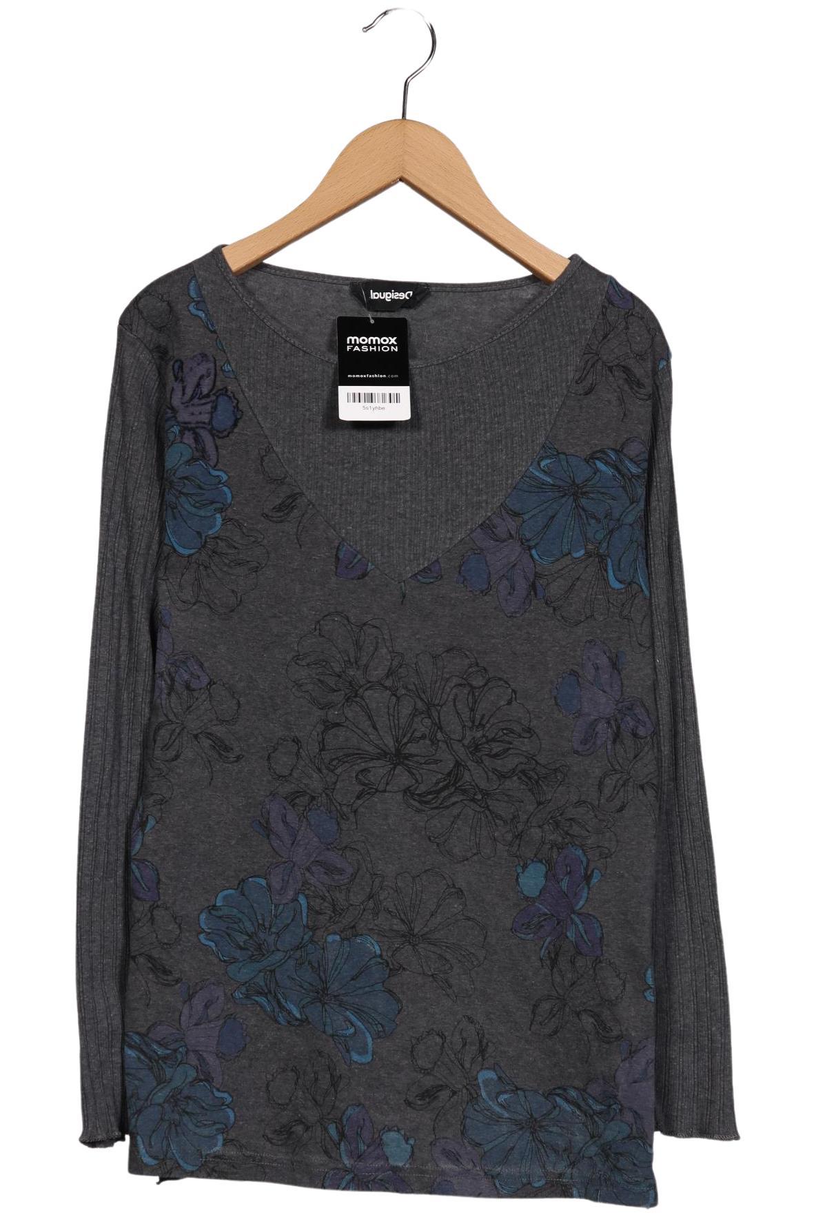 

Desigual Damen Langarmshirt, grau, Gr. 38