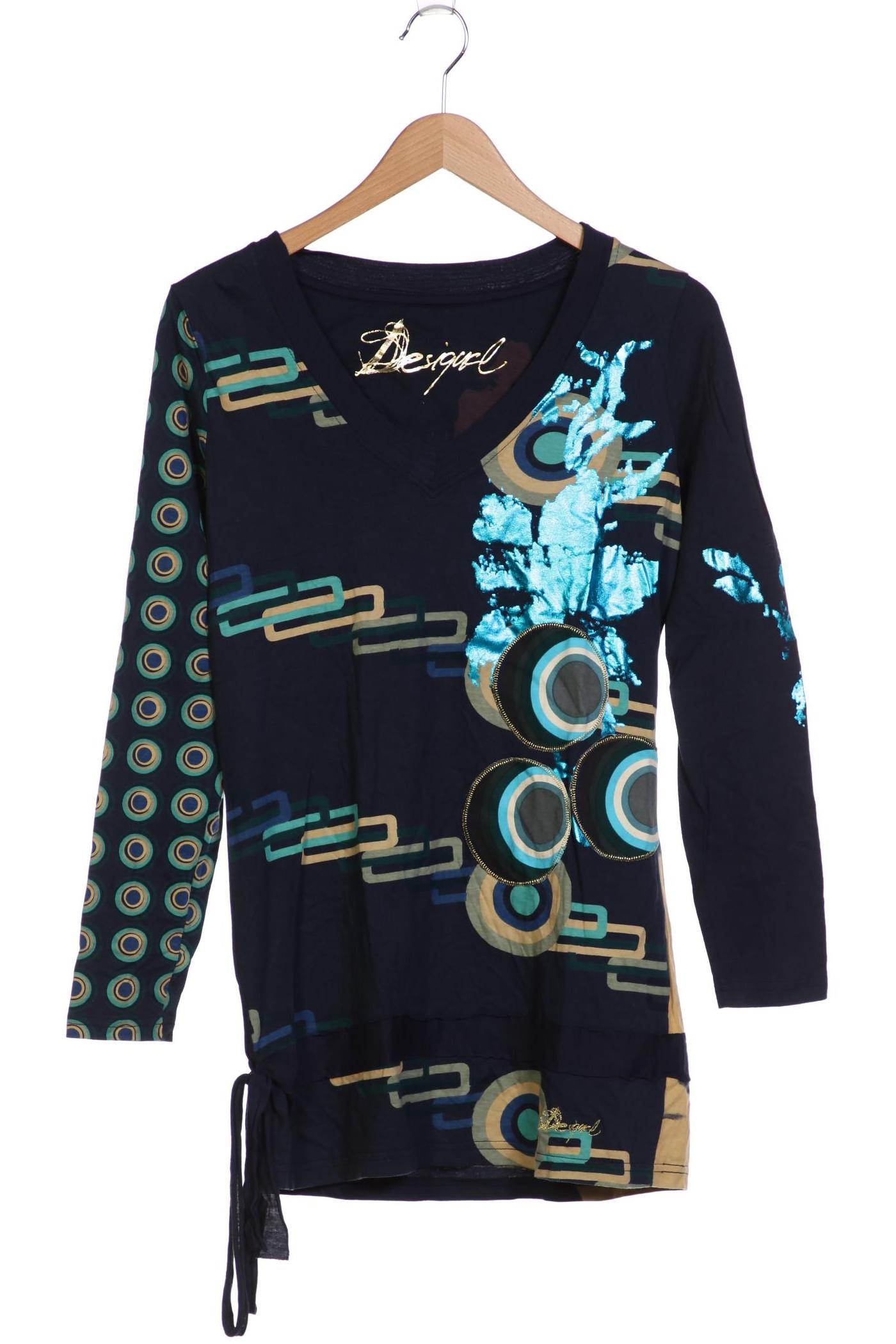 

Desigual Damen Langarmshirt, marineblau, Gr. 44