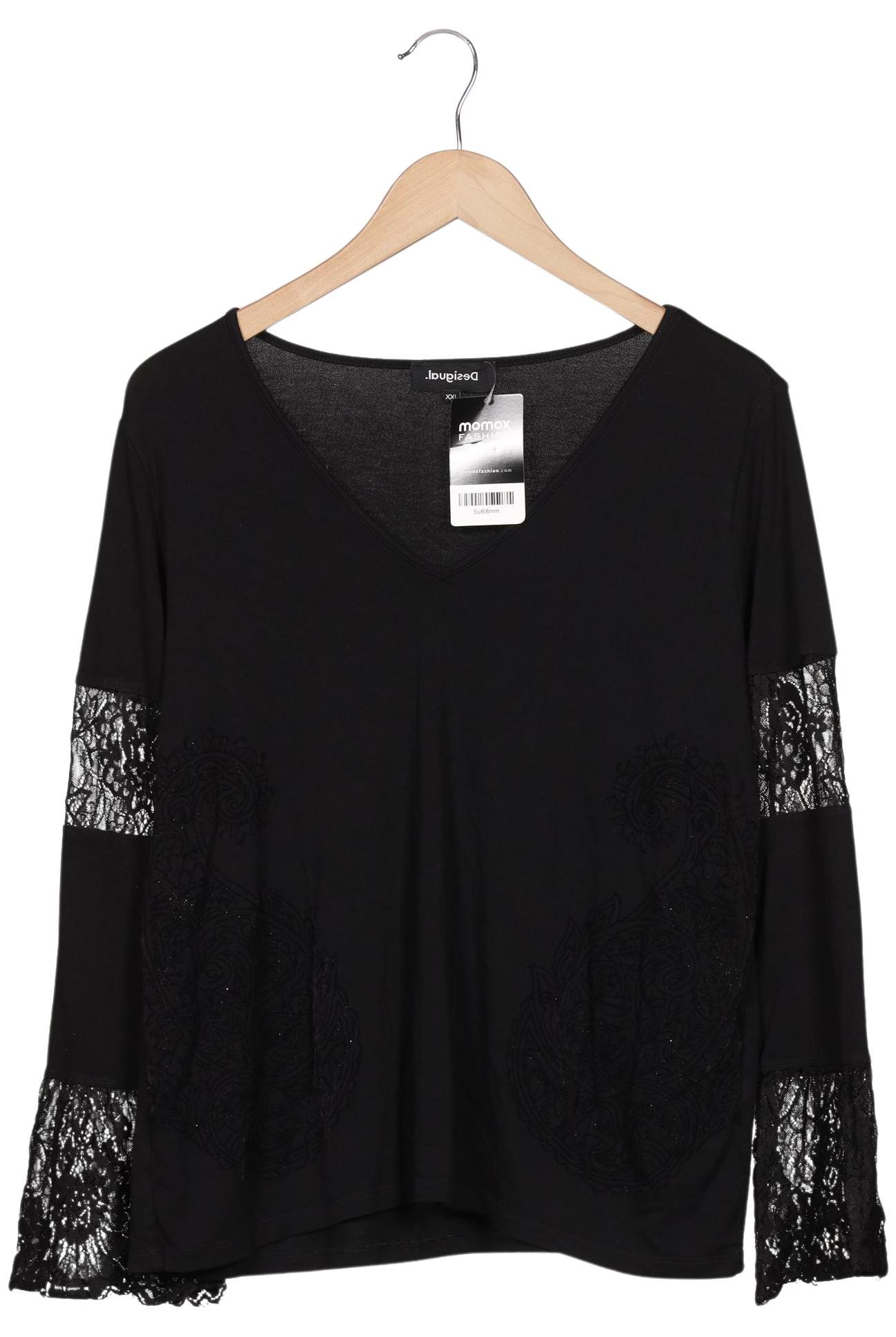 

Desigual Damen Langarmshirt, schwarz, Gr. 46