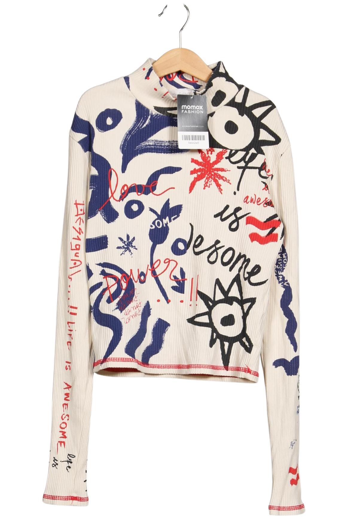 

Desigual Damen Langarmshirt, cremeweiß, Gr. 36