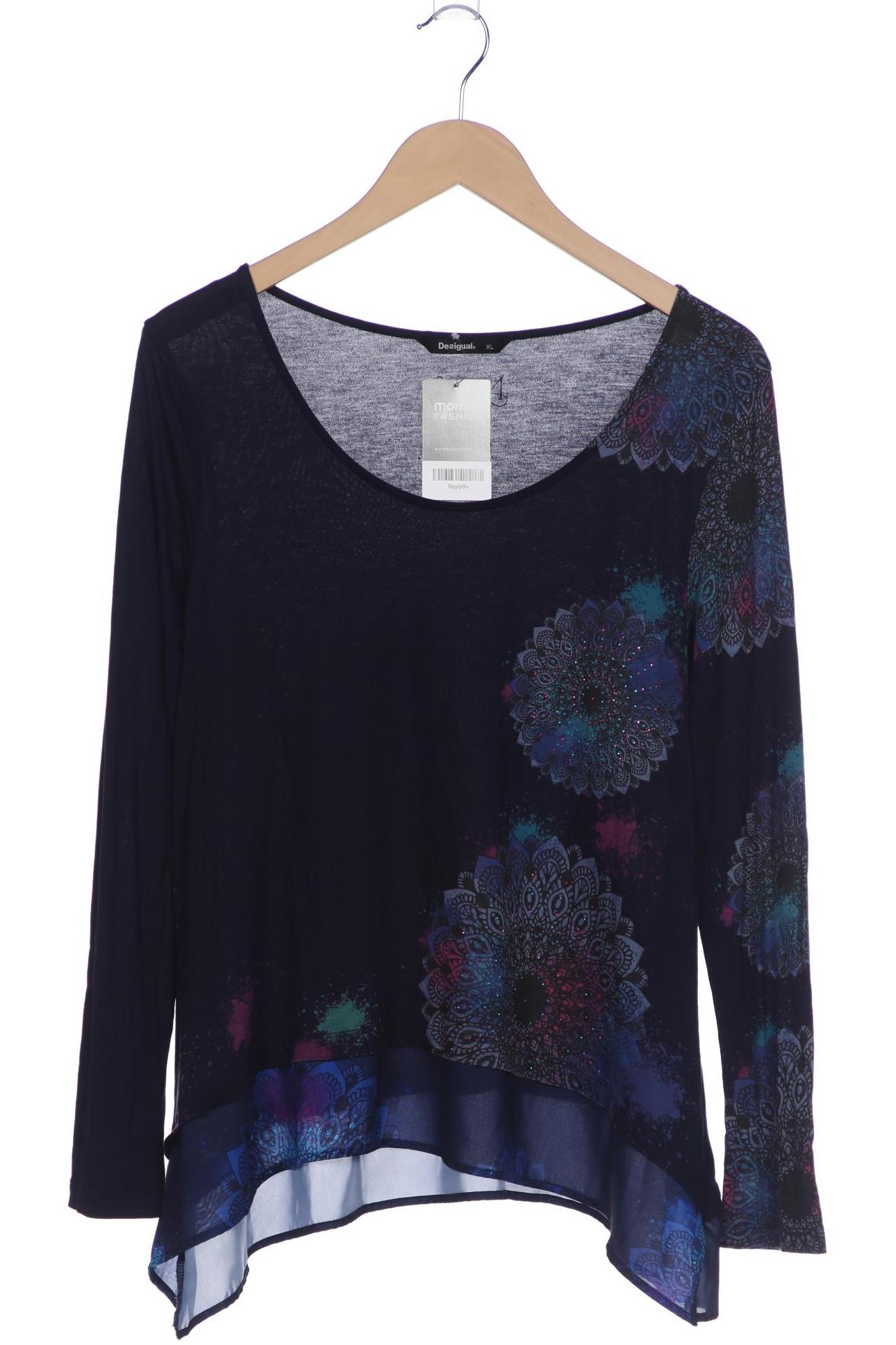 

Desigual Damen Langarmshirt, marineblau, Gr. 44