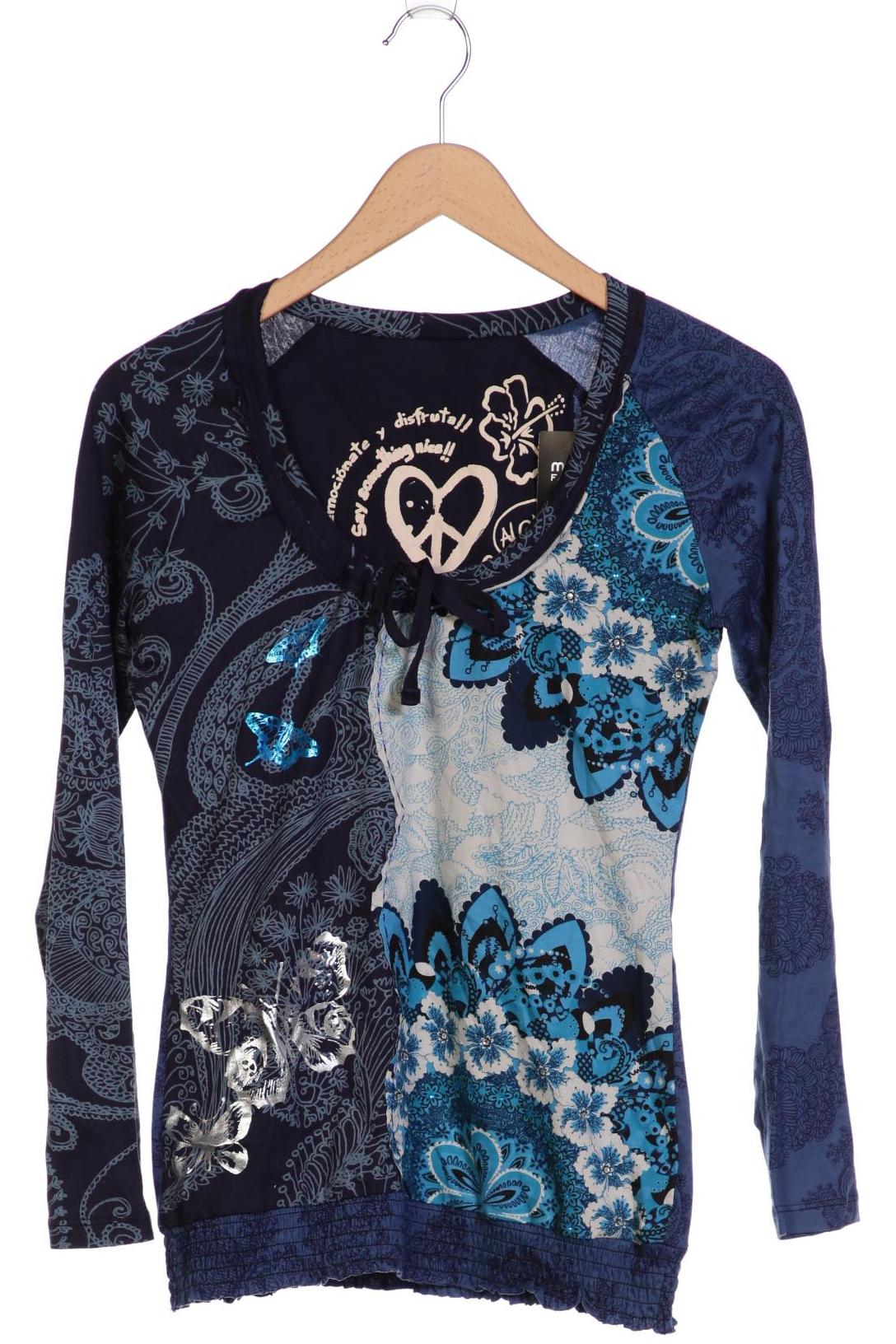 

Desigual Damen Langarmshirt, marineblau, Gr. 38