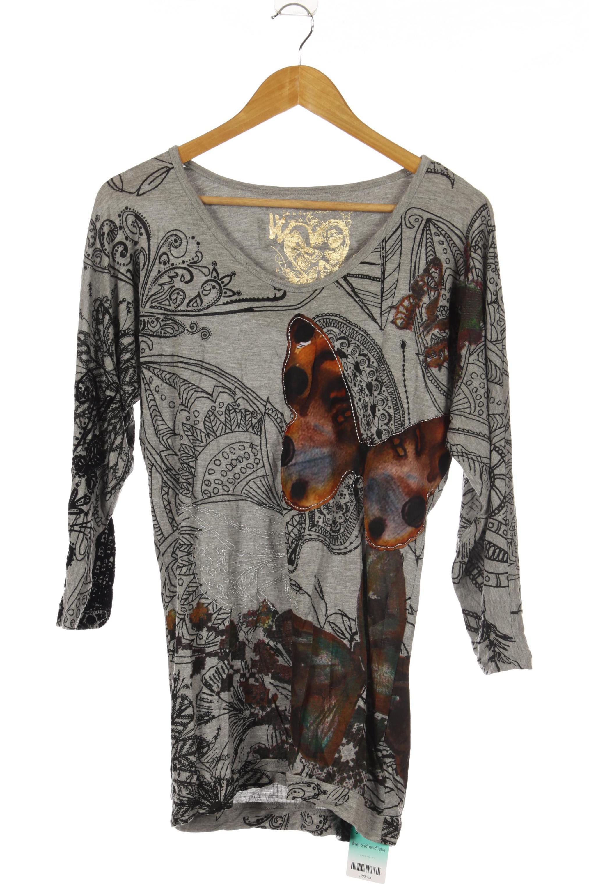 

Desigual Damen Langarmshirt, grau, Gr.