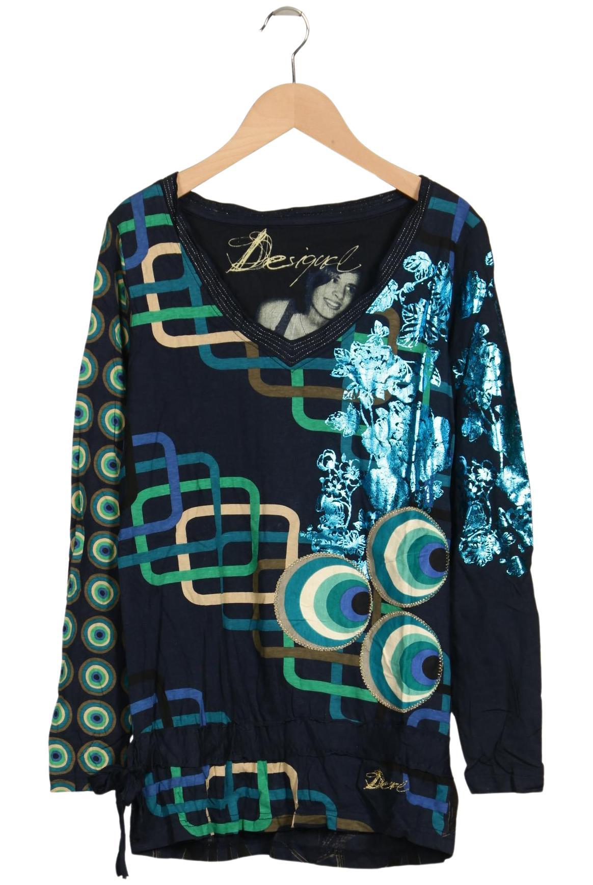 

Desigual Damen Langarmshirt, mehrfarbig, Gr. 42