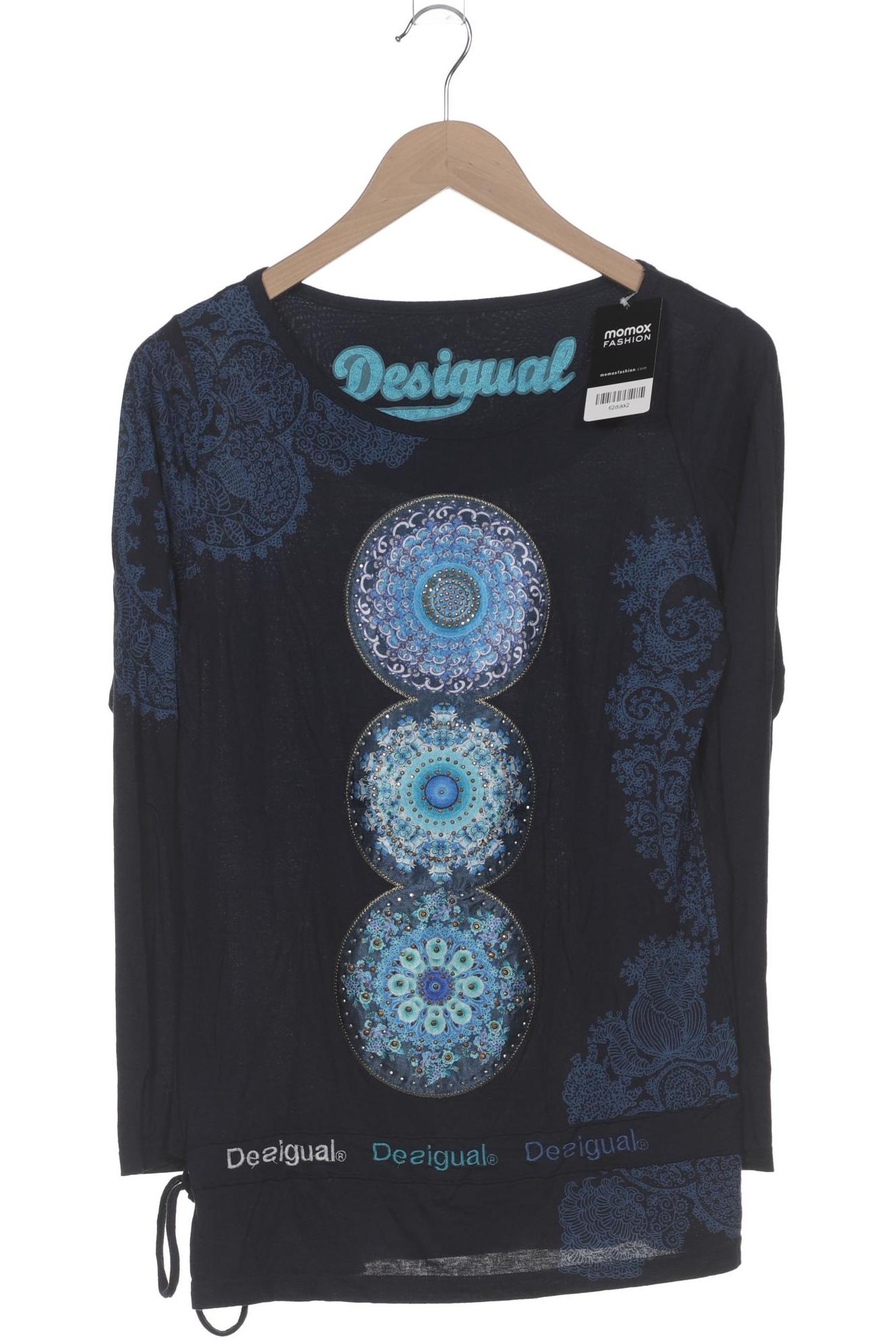 

Desigual Damen Langarmshirt, marineblau, Gr. 42