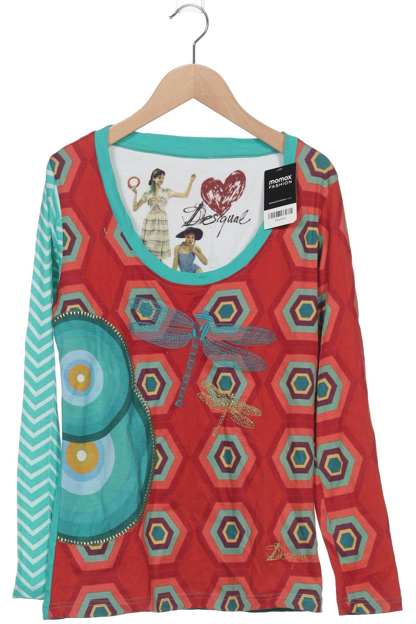 

Desigual Damen Langarmshirt, mehrfarbig, Gr. 38