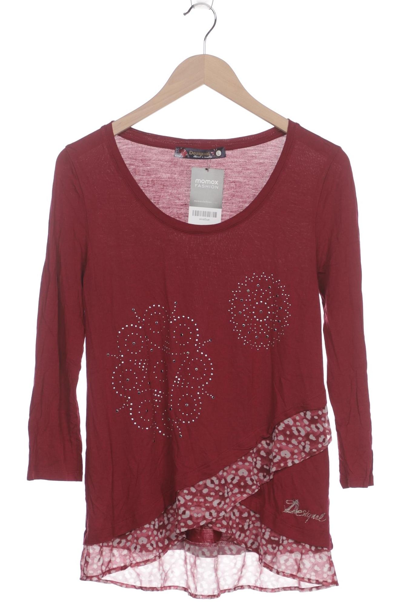 

Desigual Damen Langarmshirt, pink, Gr. 42