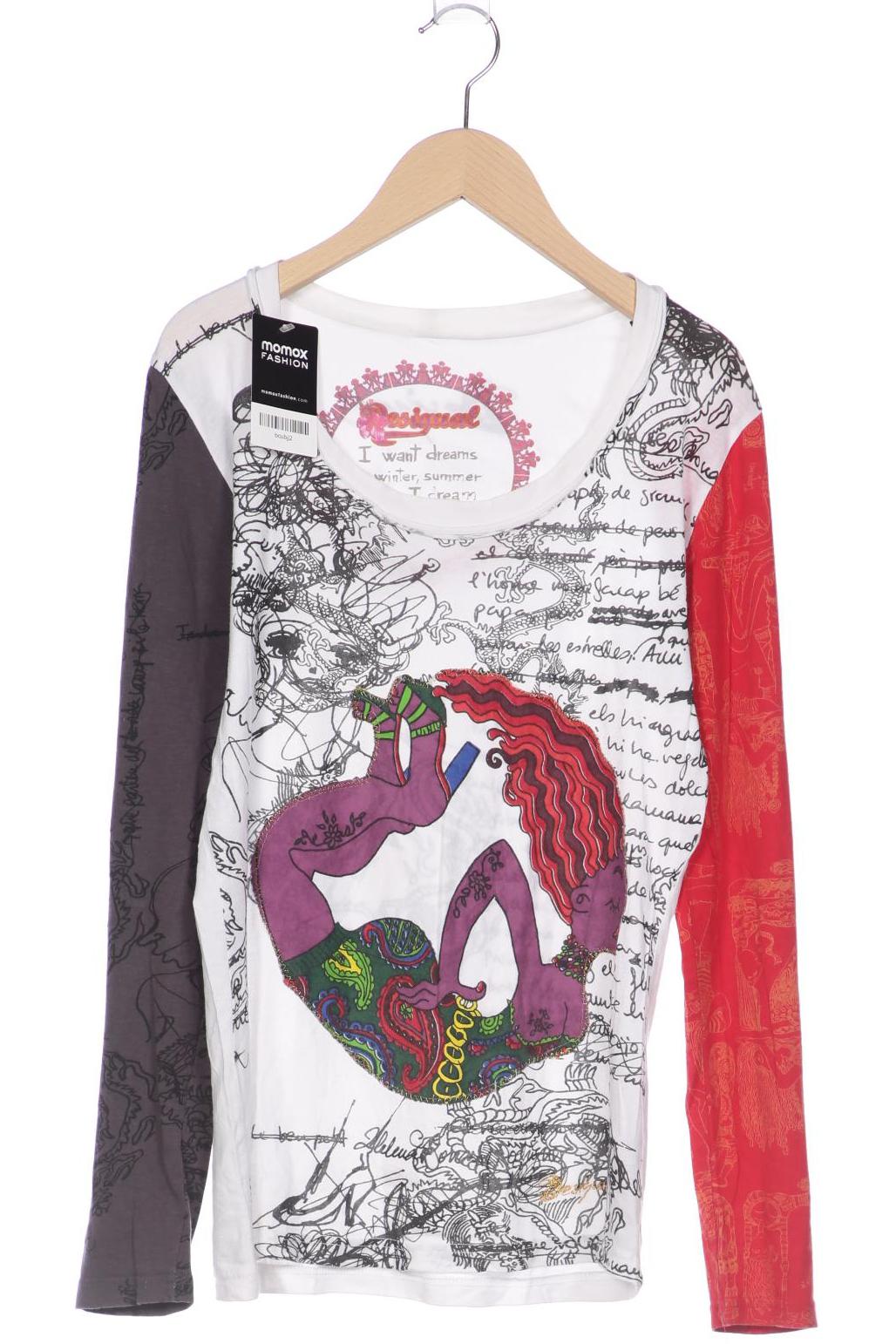 

Desigual Damen Langarmshirt, weiß, Gr. 38