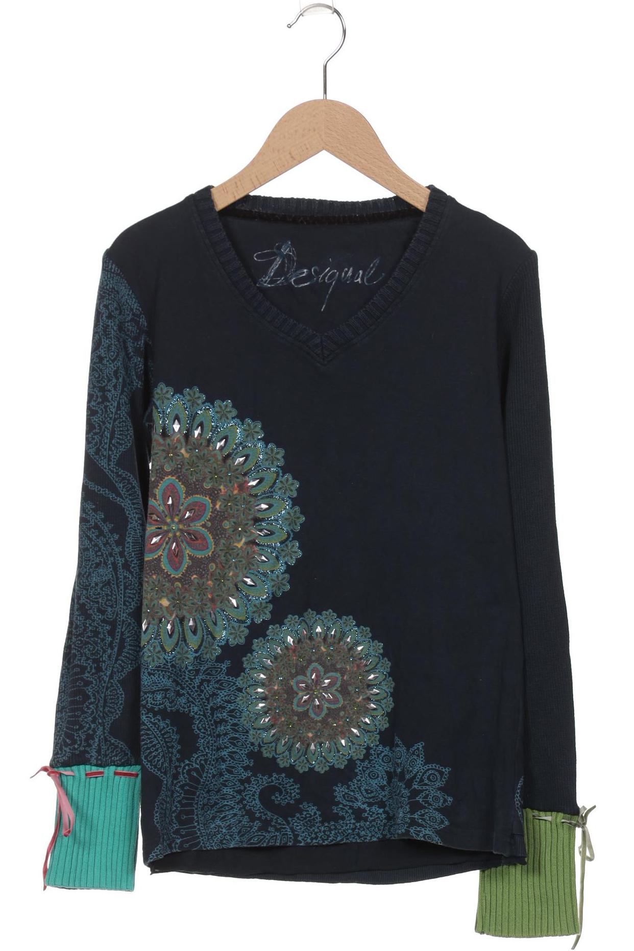 

Desigual Damen Langarmshirt, marineblau, Gr. 38