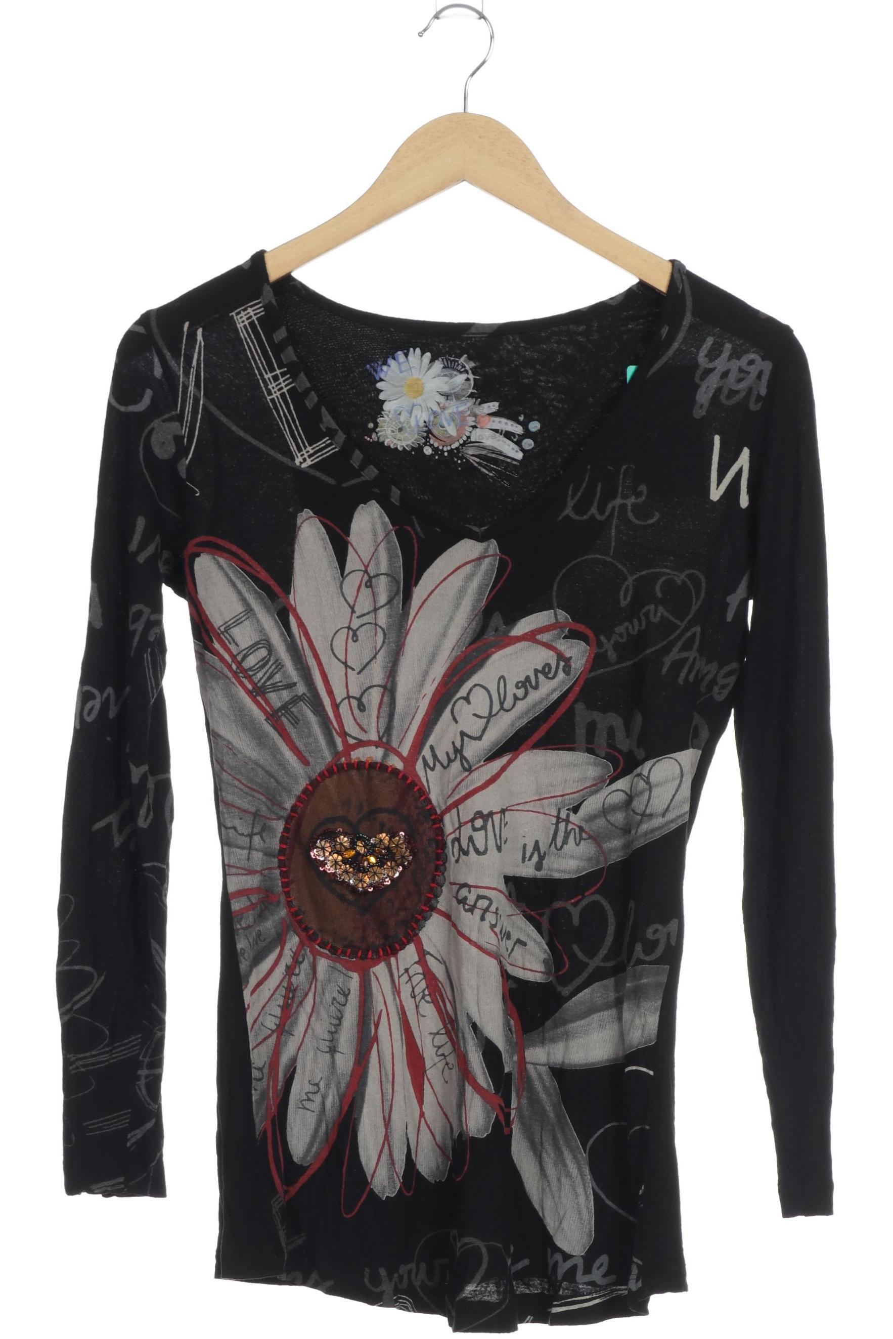 

Desigual Damen Langarmshirt, schwarz, Gr.