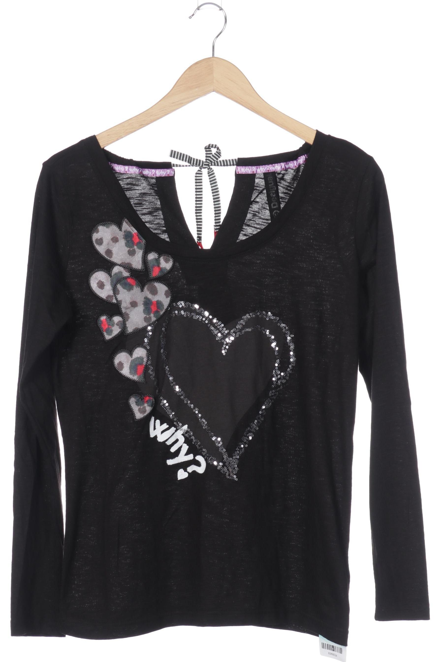

Desigual Damen Langarmshirt, schwarz, Gr.