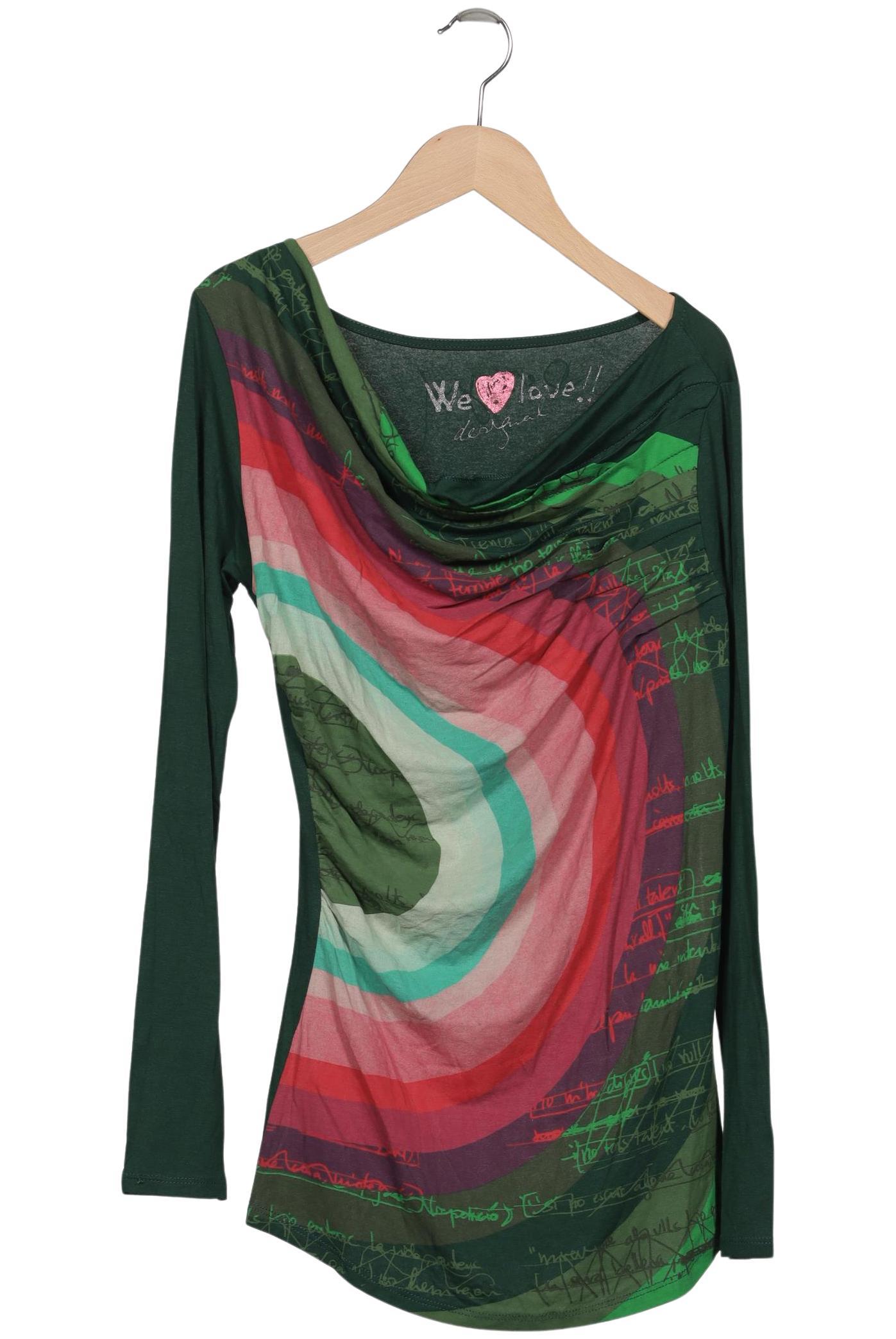 

Desigual Damen Langarmshirt, grün, Gr. 38