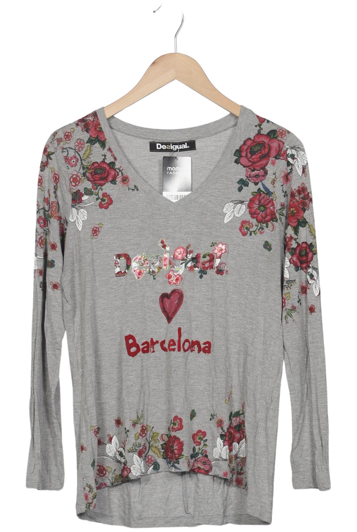 

Desigual Damen Langarmshirt, grau, Gr. 42