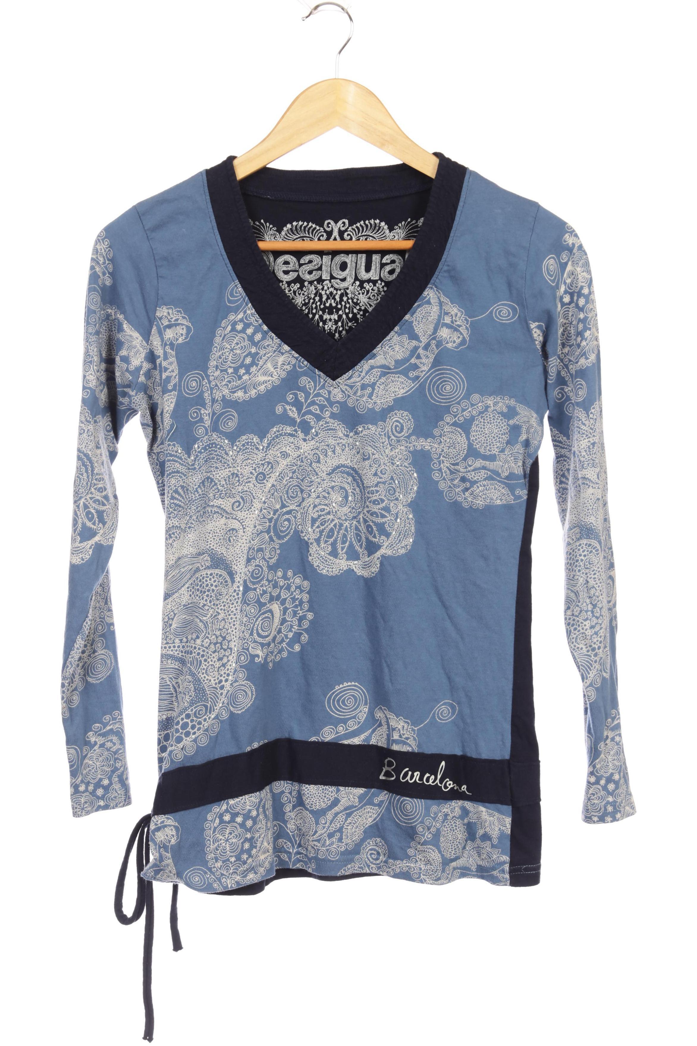 

Desigual Damen Langarmshirt, blau, Gr.