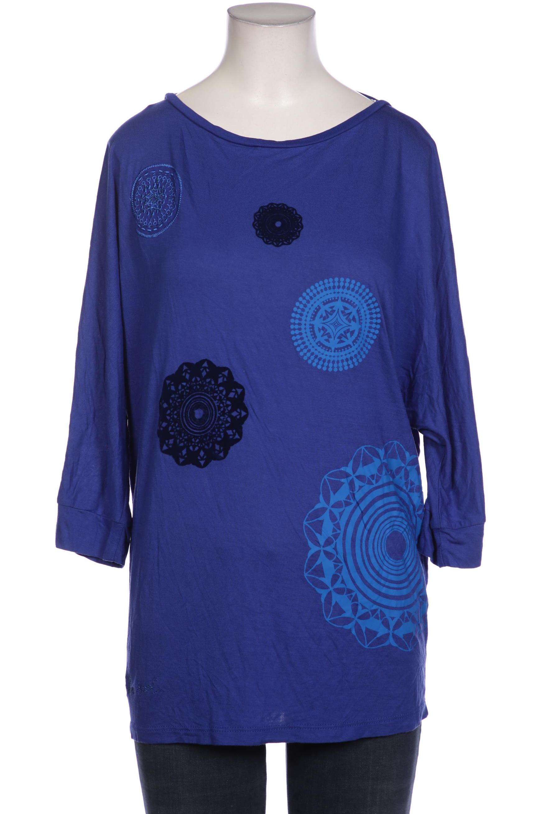 

Desigual Damen Langarmshirt, blau, Gr. 38