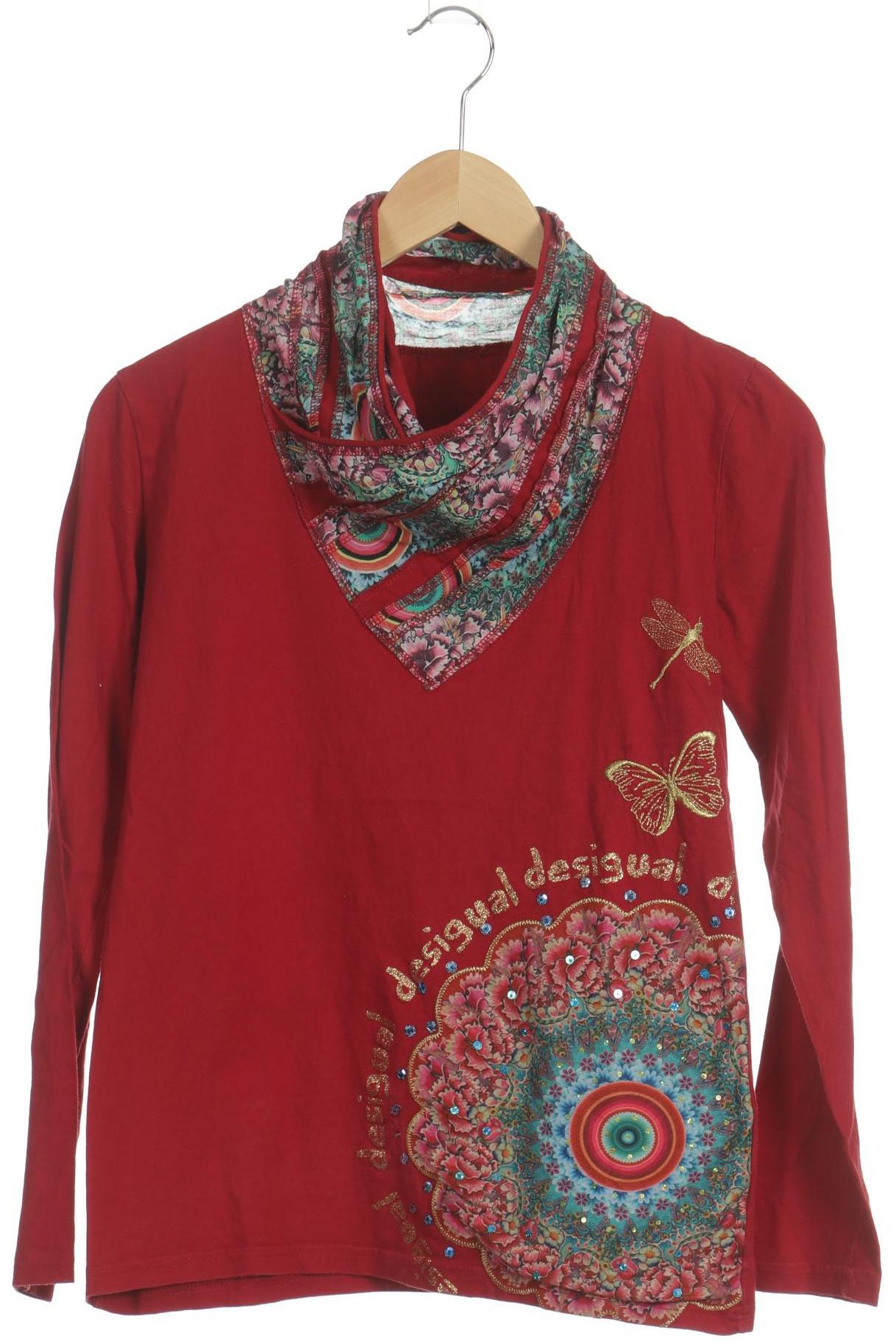 

Desigual Damen Langarmshirt, rot, Gr.