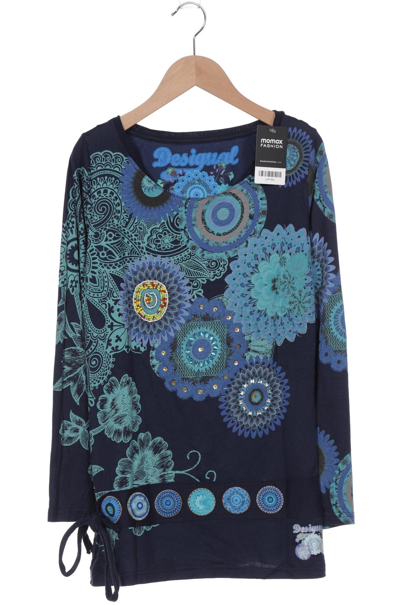 

Desigual Damen Langarmshirt, marineblau, Gr. 38