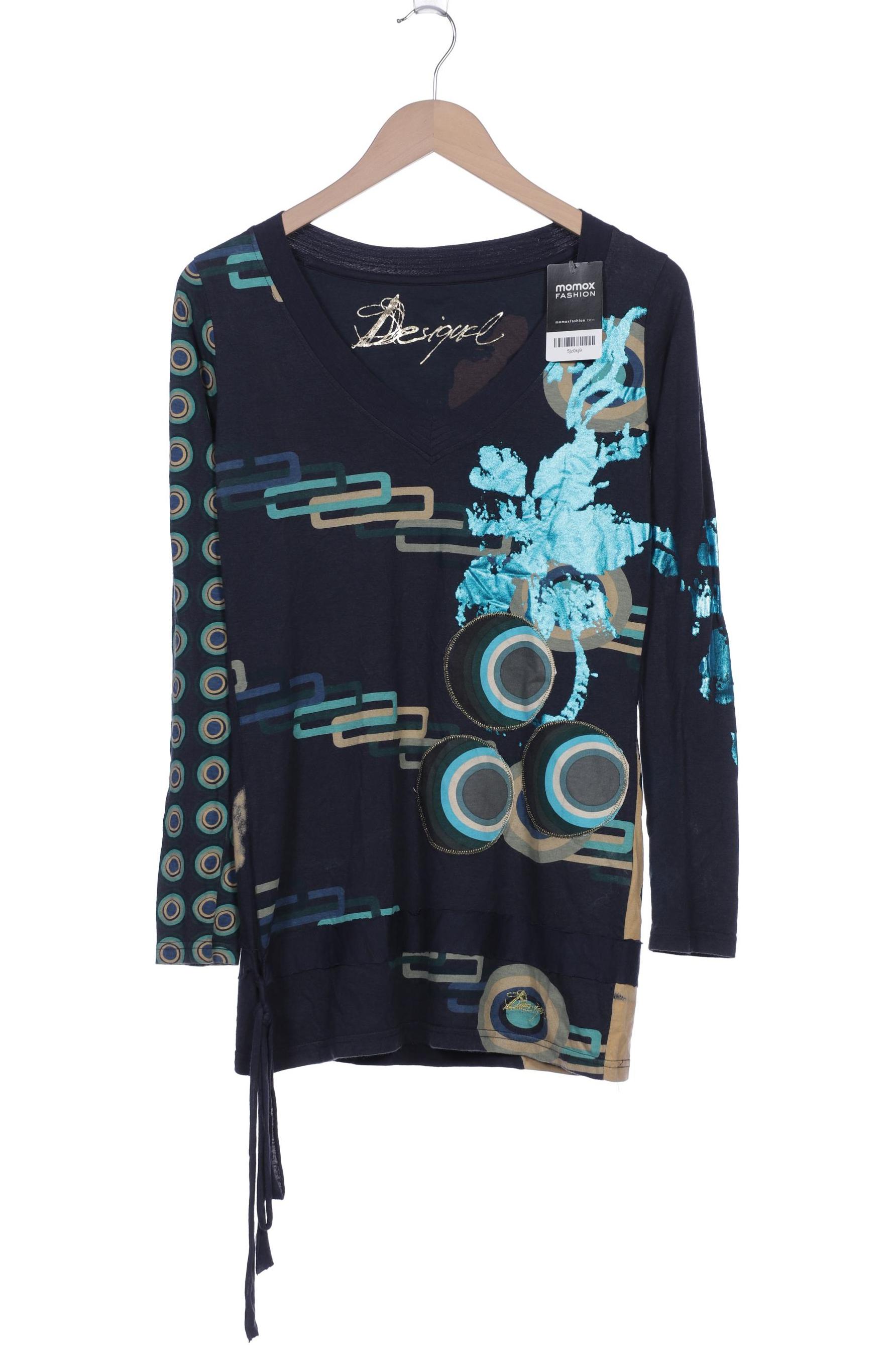 

Desigual Damen Langarmshirt, marineblau, Gr. 38