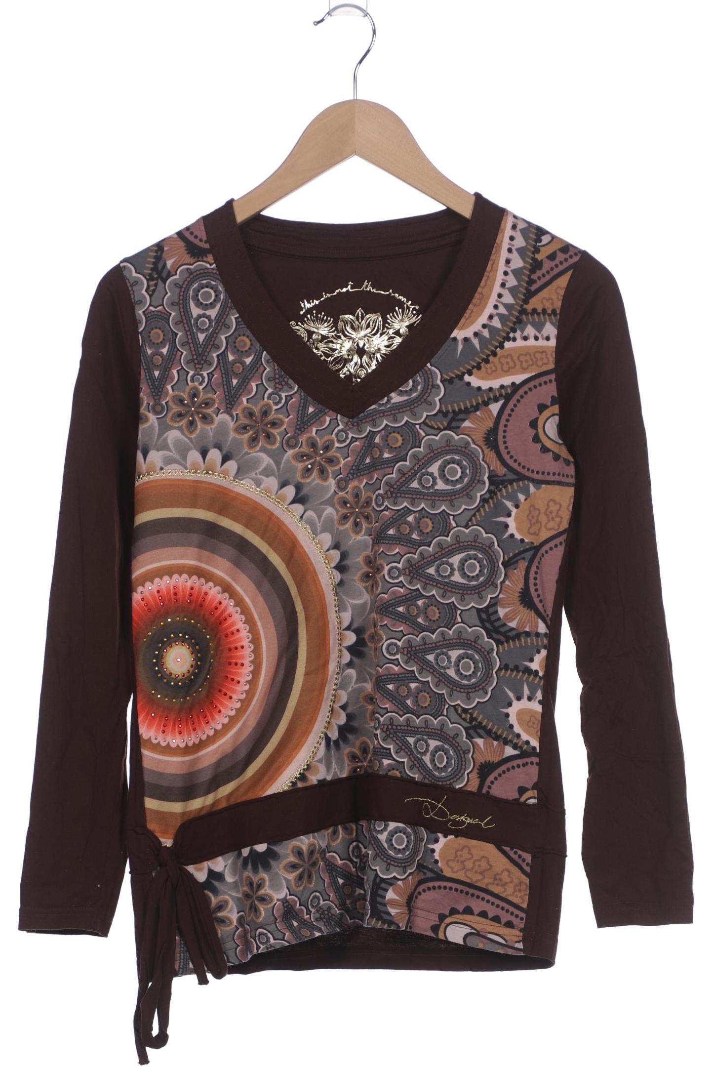 

Desigual Damen Langarmshirt, braun, Gr. 38