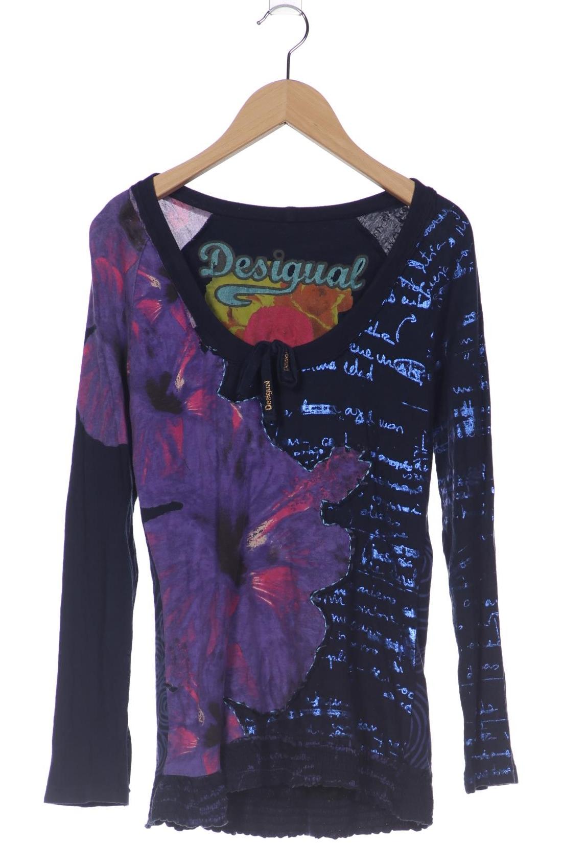 

Desigual Damen Langarmshirt, marineblau, Gr. 38