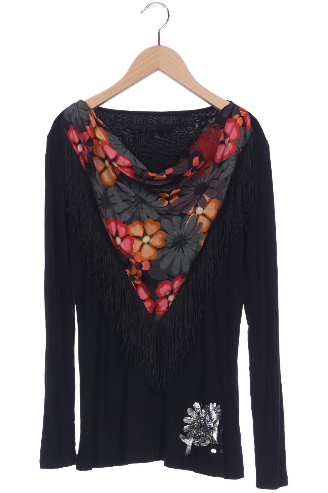 

Desigual Damen Langarmshirt, schwarz, Gr. 36