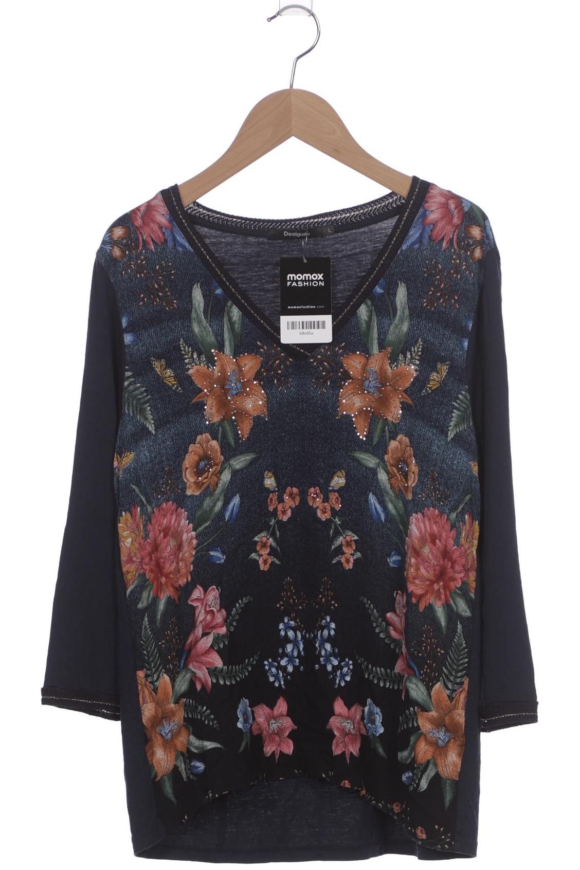 

Desigual Damen Langarmshirt, marineblau, Gr. 42
