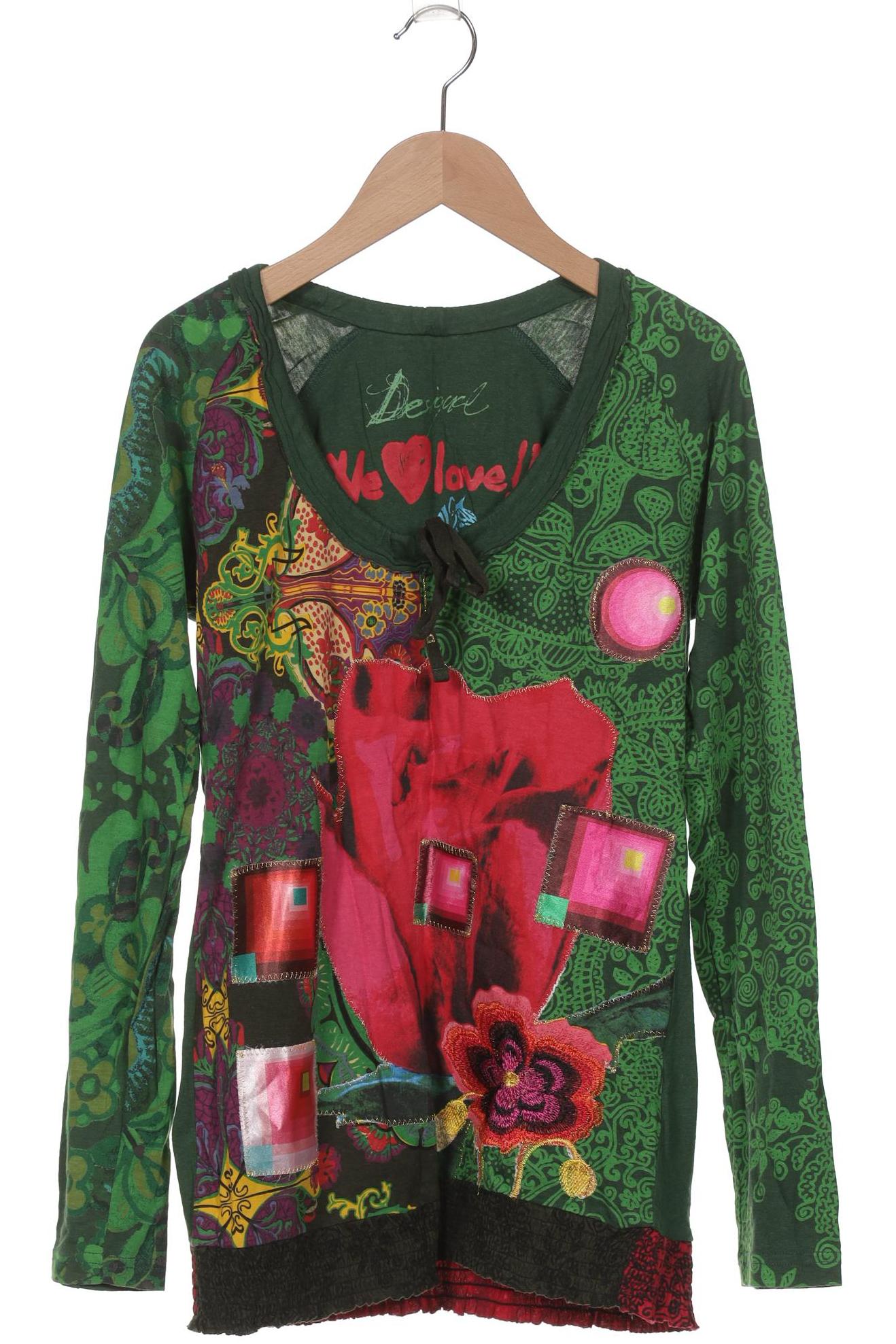 

Desigual Damen Langarmshirt, grün, Gr. 42