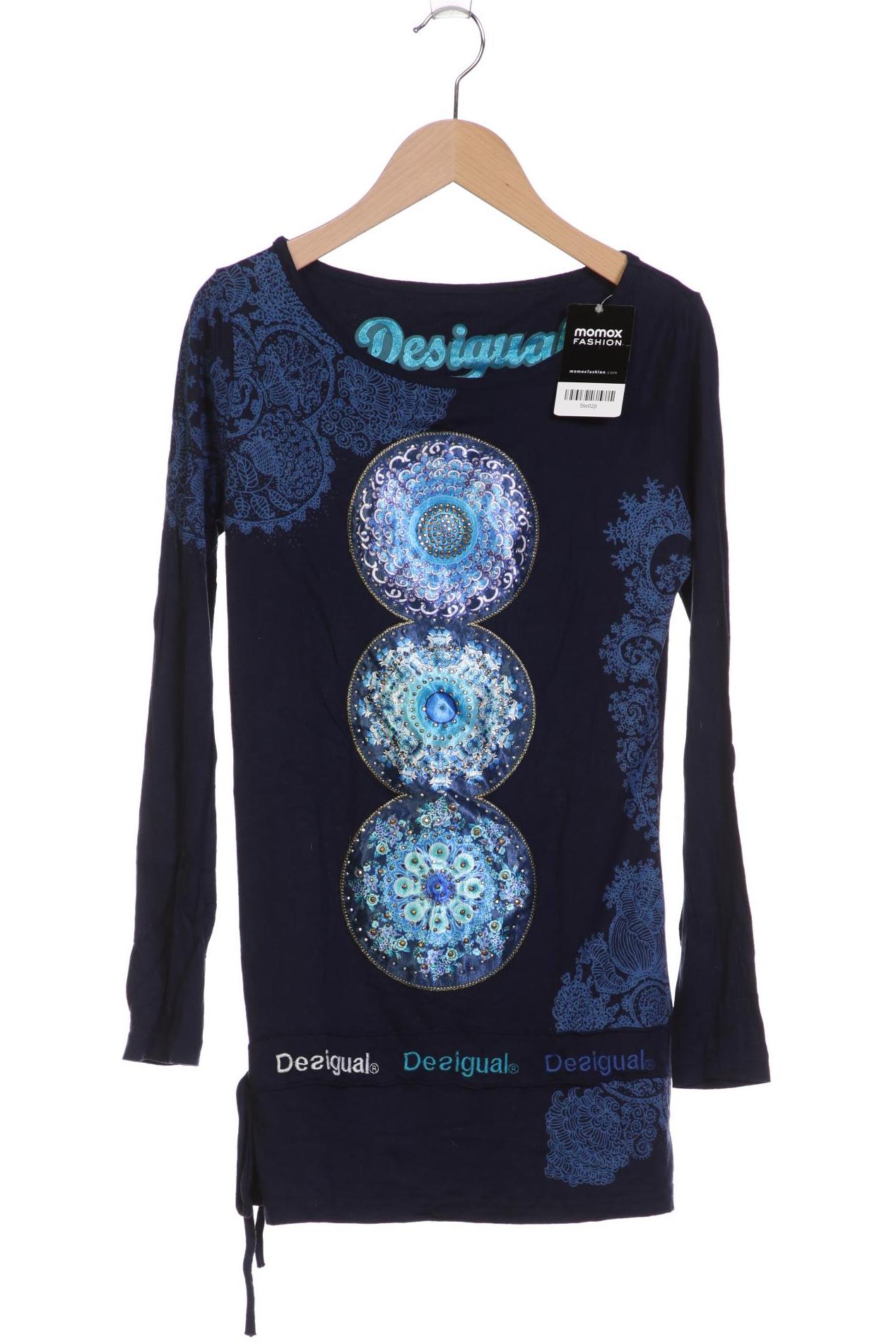 

Desigual Damen Langarmshirt, marineblau, Gr. 36