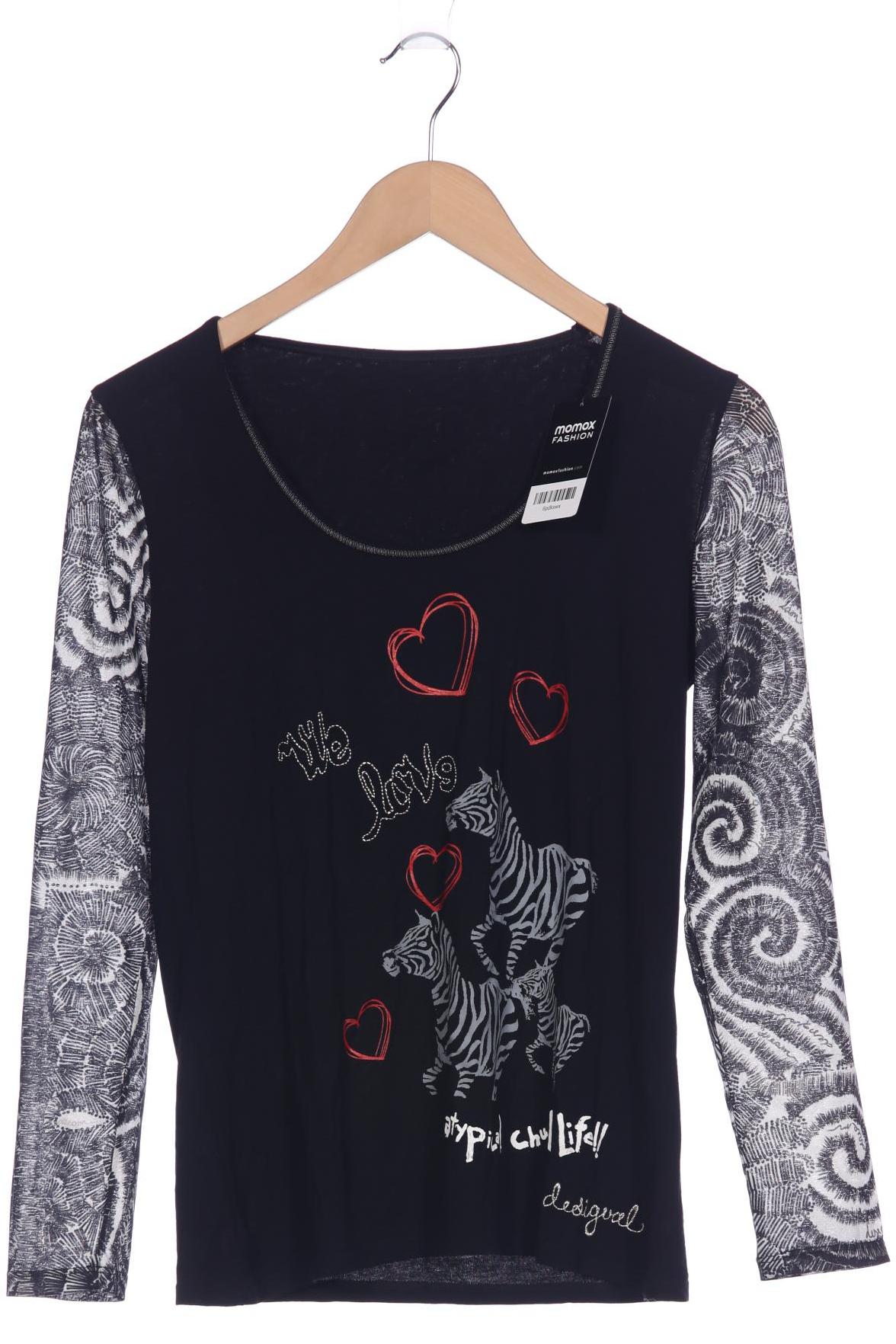 

Desigual Damen Langarmshirt, schwarz, Gr. 38