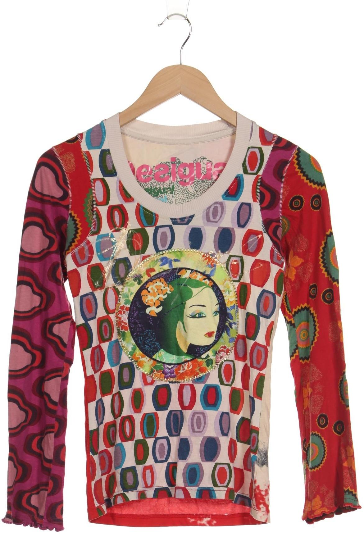 

Desigual Damen Langarmshirt, mehrfarbig, Gr. 36