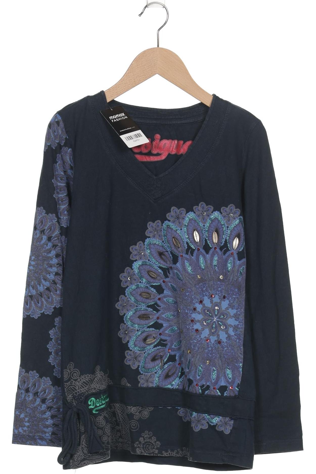 

Desigual Damen Langarmshirt, marineblau, Gr. 36