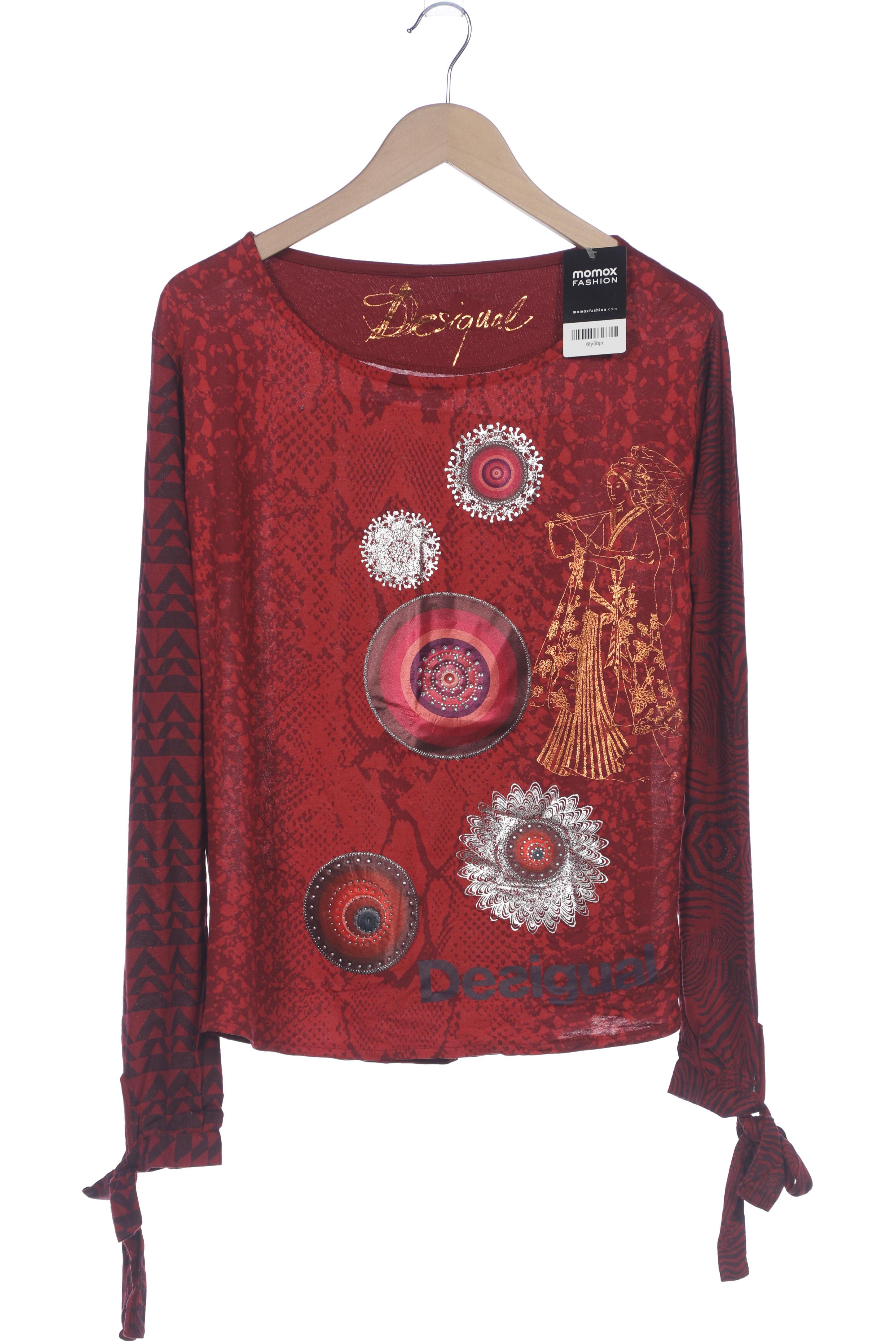 

Desigual Damen Langarmshirt, bordeaux, Gr. 38