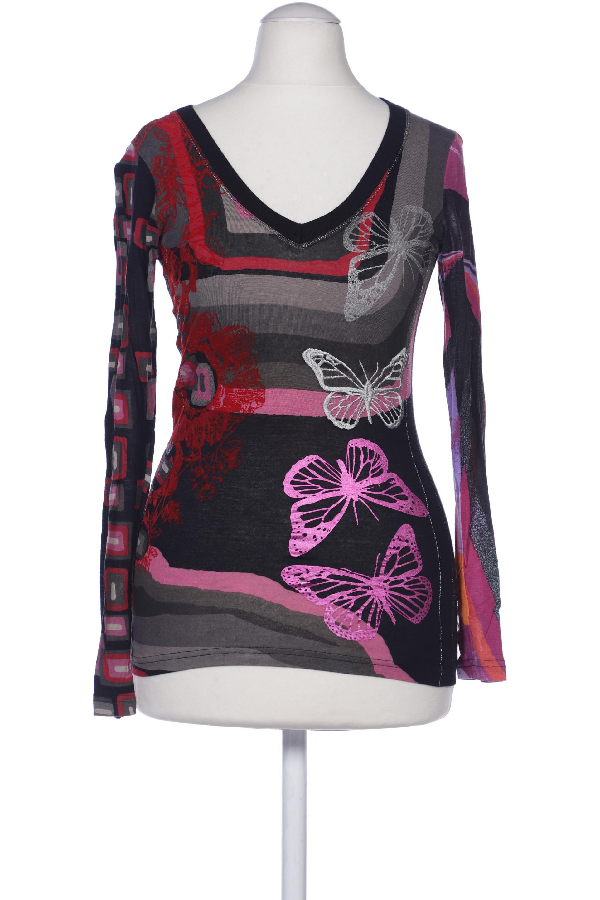 

Desigual Damen Langarmshirt, mehrfarbig, Gr. 34