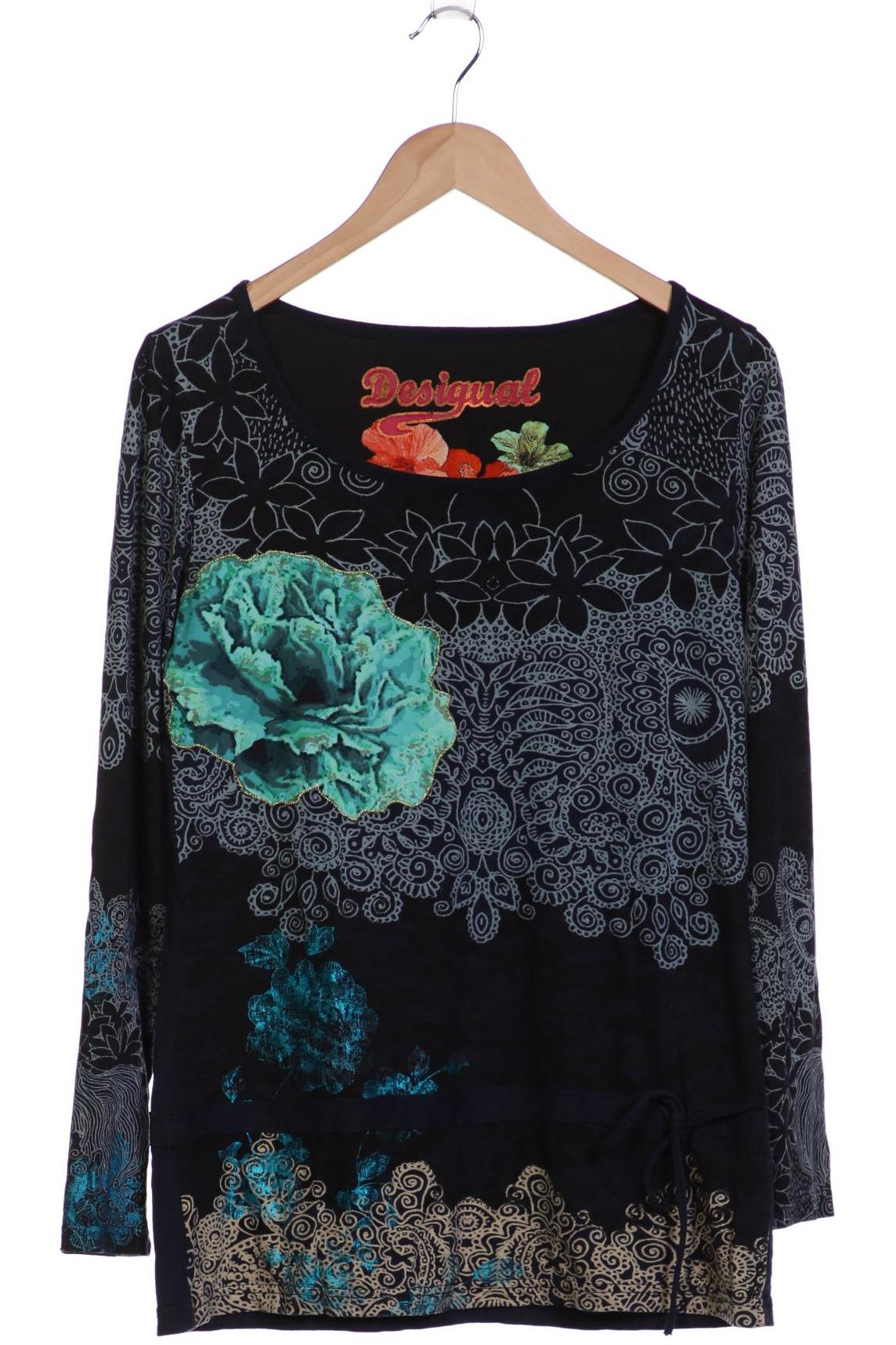 

Desigual Damen Langarmshirt, marineblau, Gr. 42