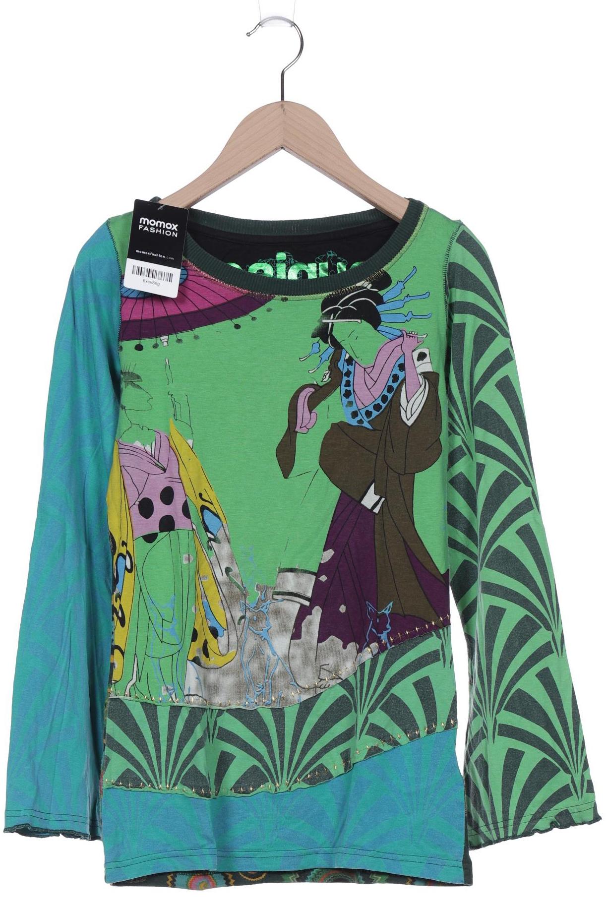 

Desigual Damen Langarmshirt, grün, Gr. 36