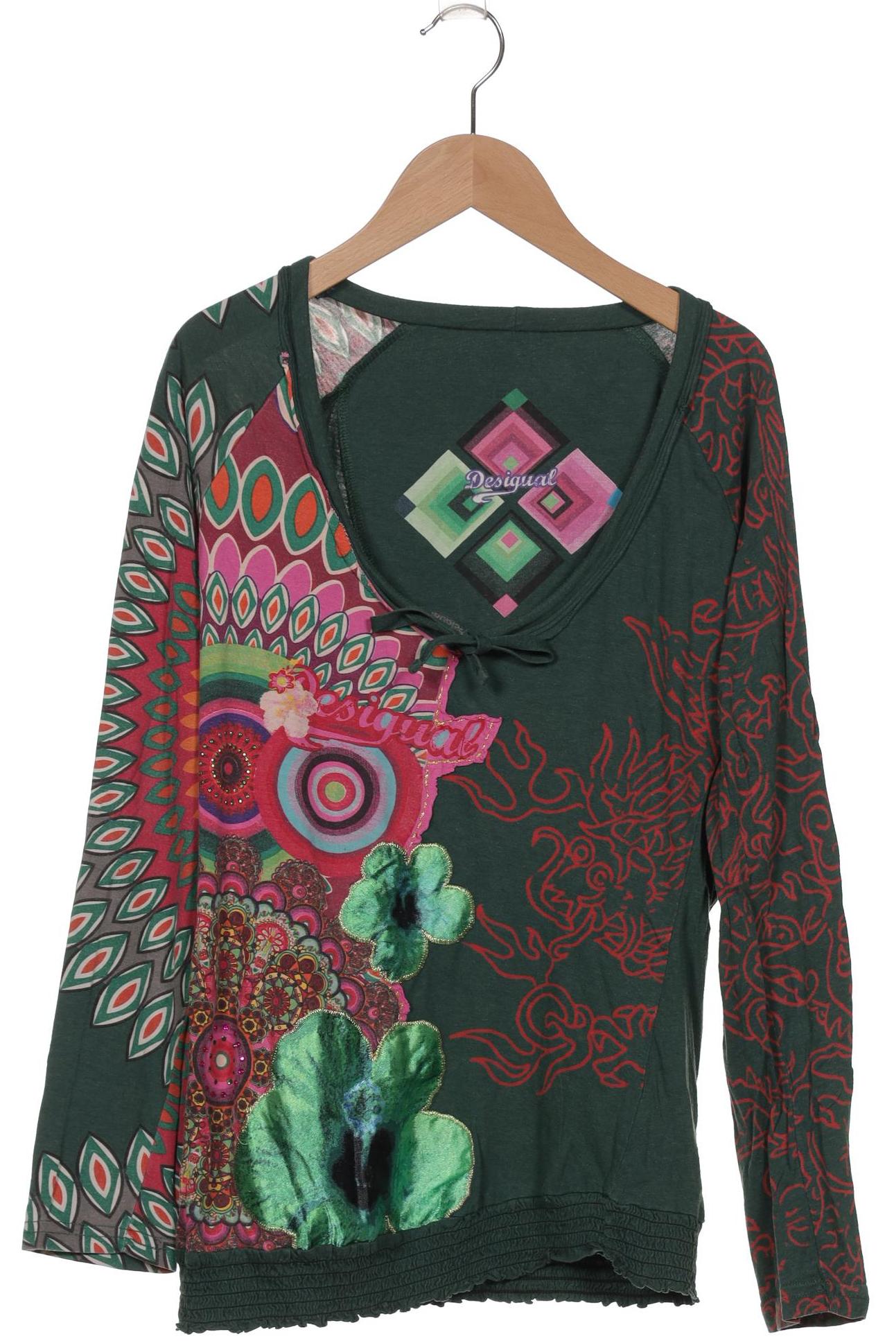 

Desigual Damen Langarmshirt, grün, Gr. 44