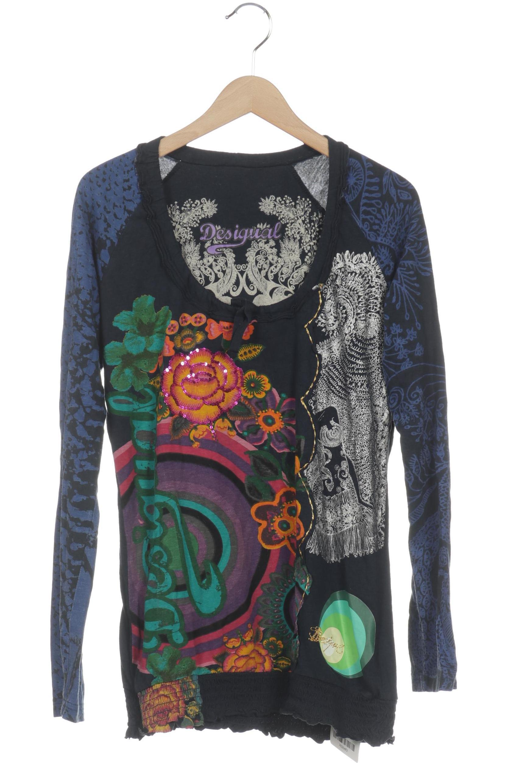 

Desigual Damen Langarmshirt, blau, Gr. 42