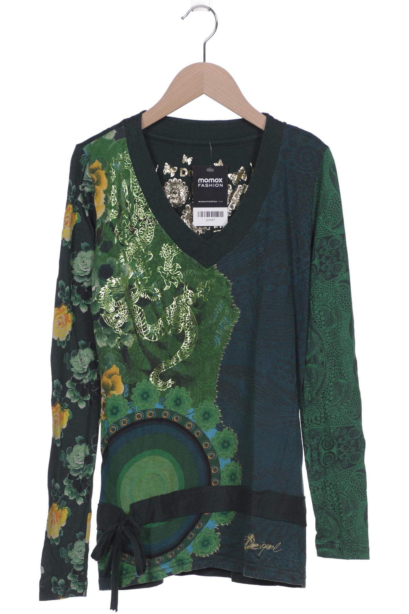 

Desigual Damen Langarmshirt, grün, Gr. 36