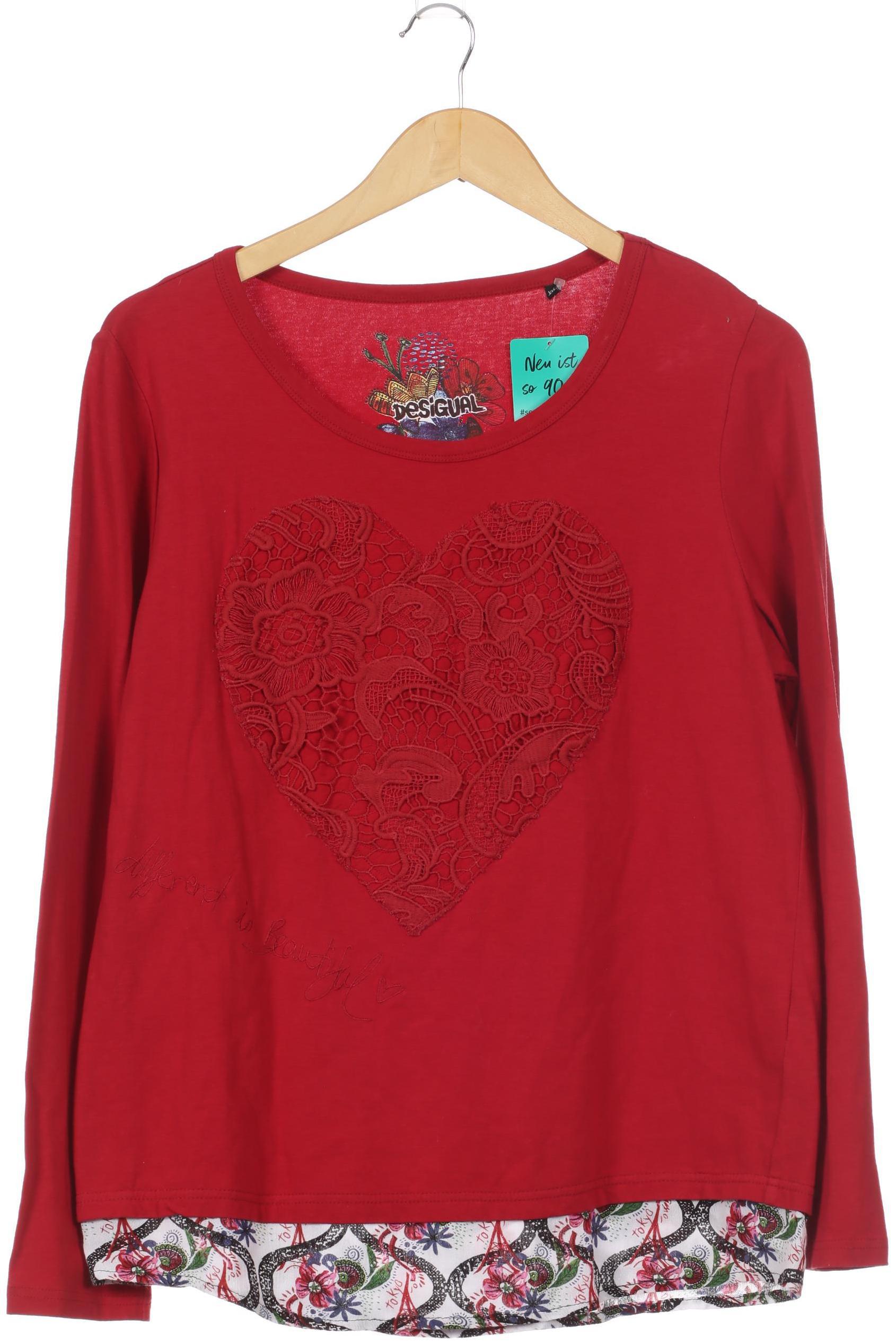 

Desigual Damen Langarmshirt, rot, Gr.