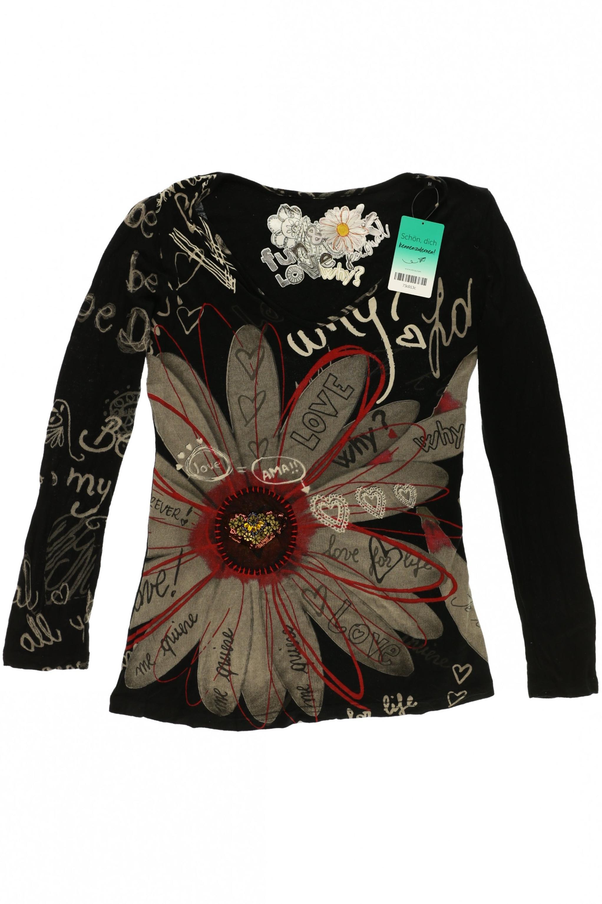 

Desigual Damen Langarmshirt, schwarz, Gr.