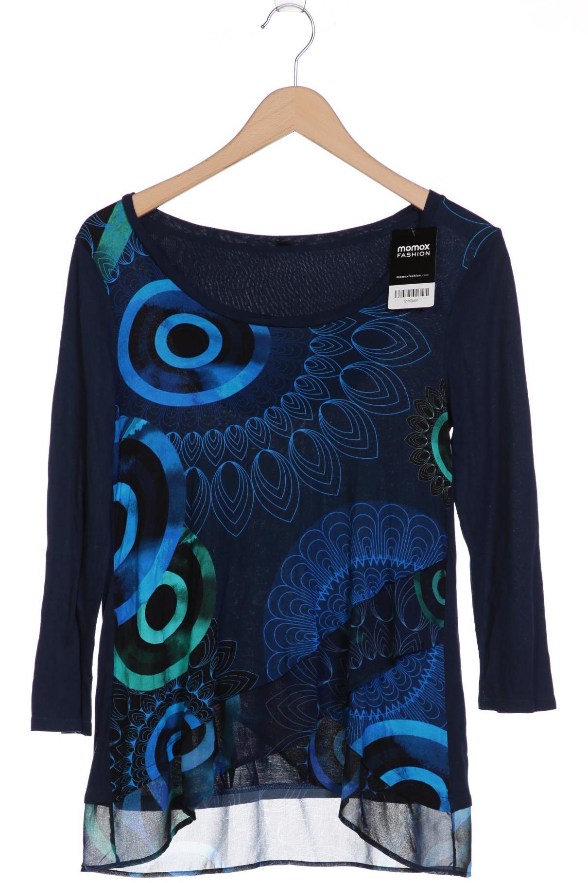 

Desigual Damen Langarmshirt, marineblau, Gr. 36