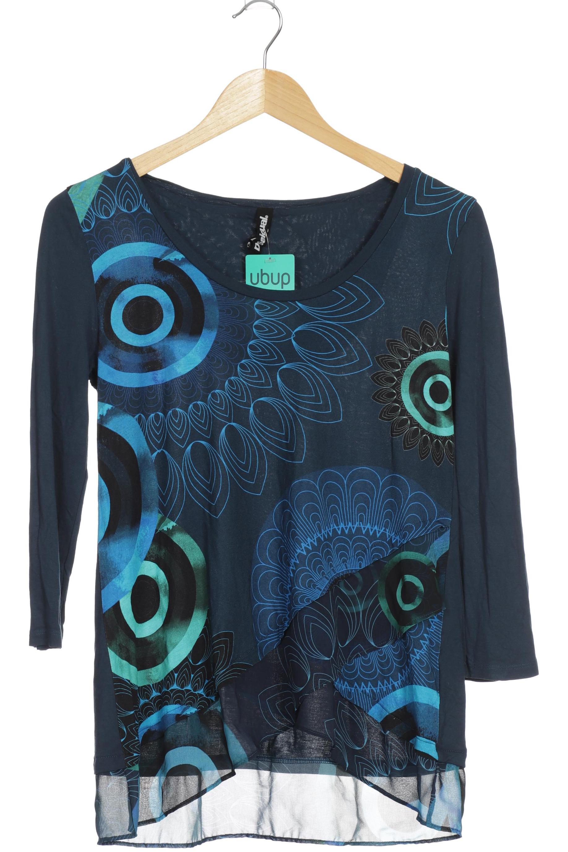 

Desigual Damen Langarmshirt, blau, Gr. 38